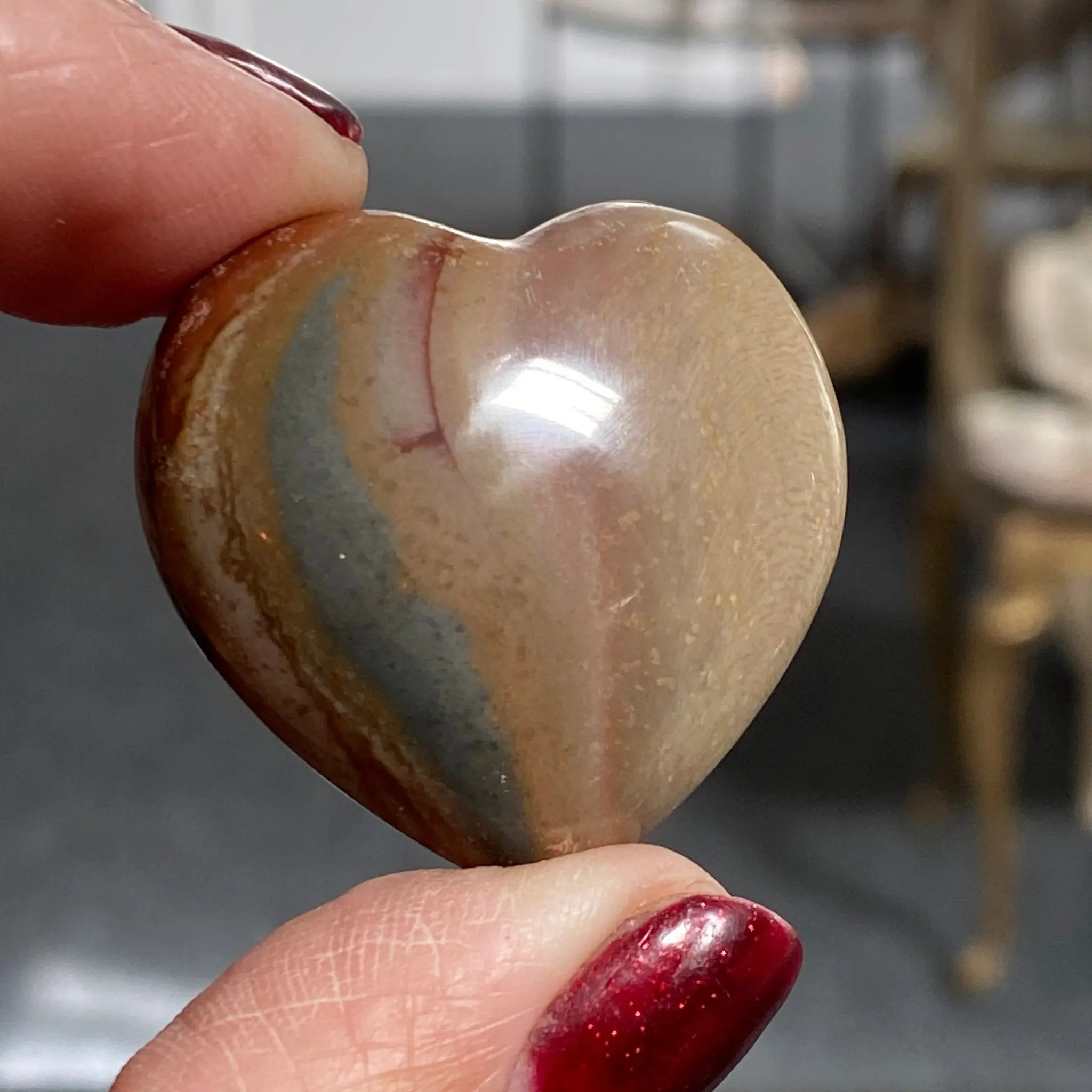 Picture Japser mini heart Castle Rocks Cornwall