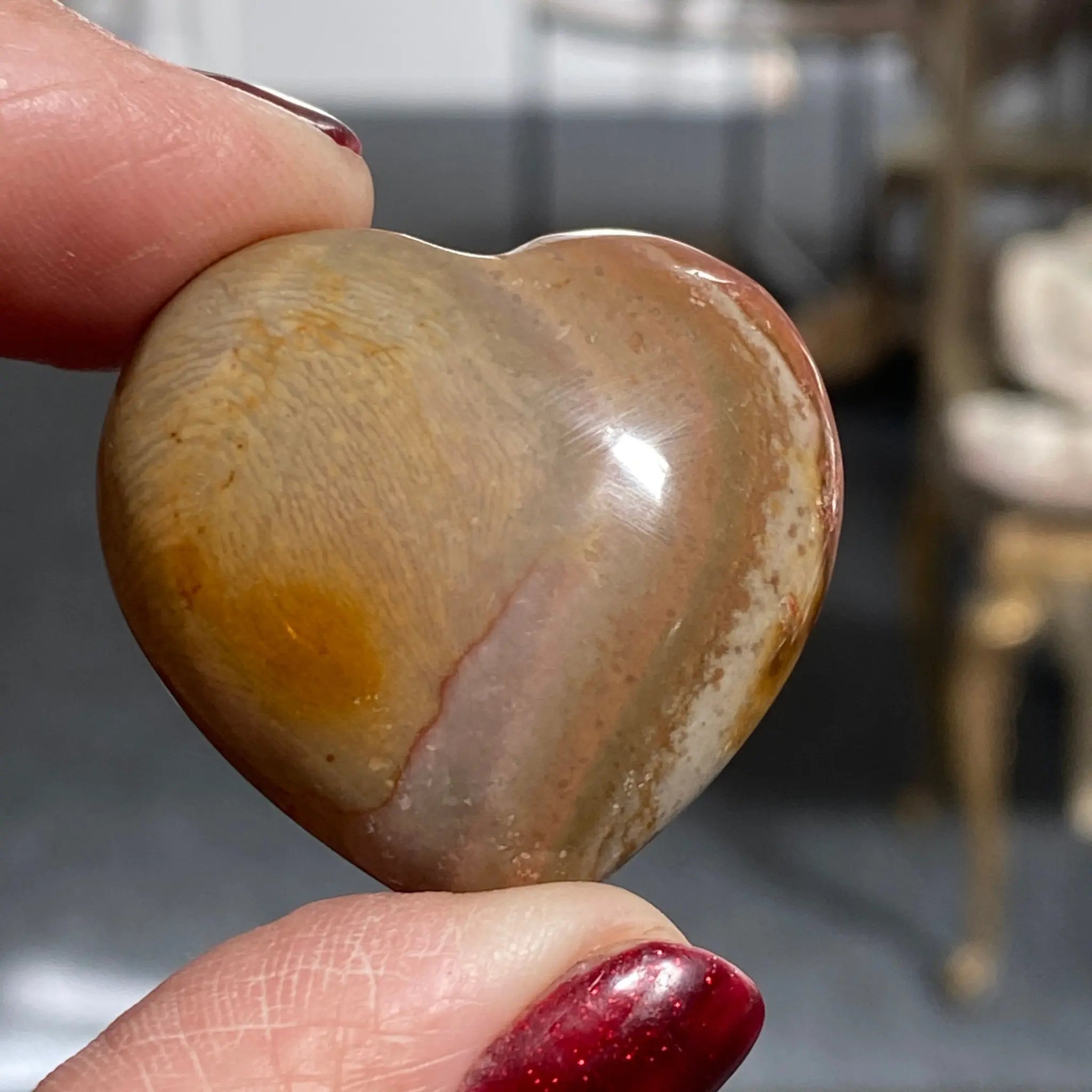 Picture Japser mini heart Castle Rocks Cornwall