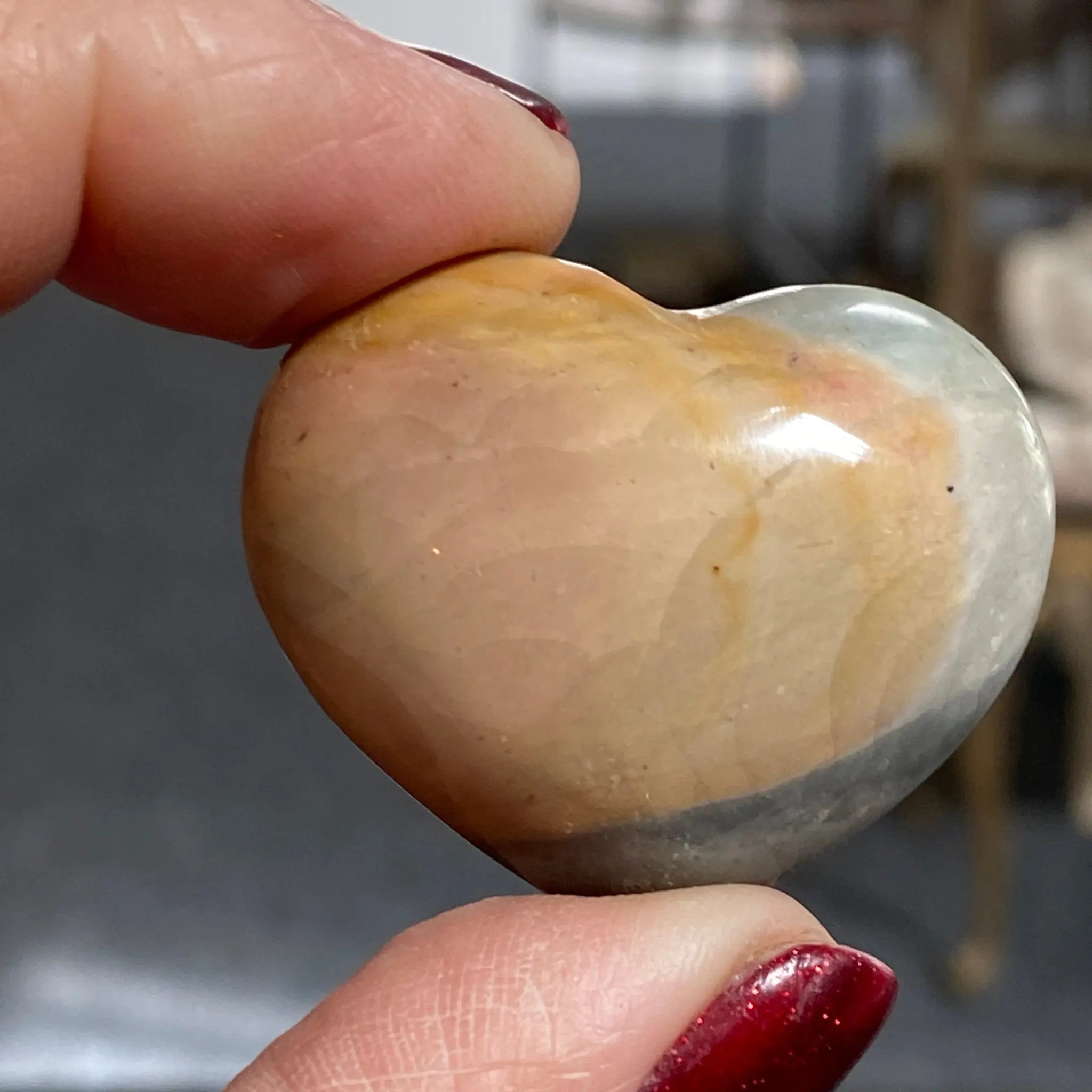 Picture Japser mini heart Castle Rocks Cornwall