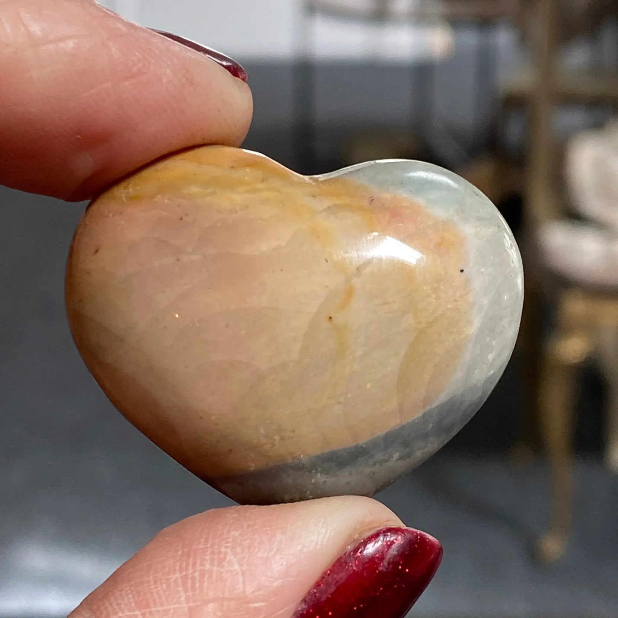 Picture Japser mini heart Castle Rocks Cornwall