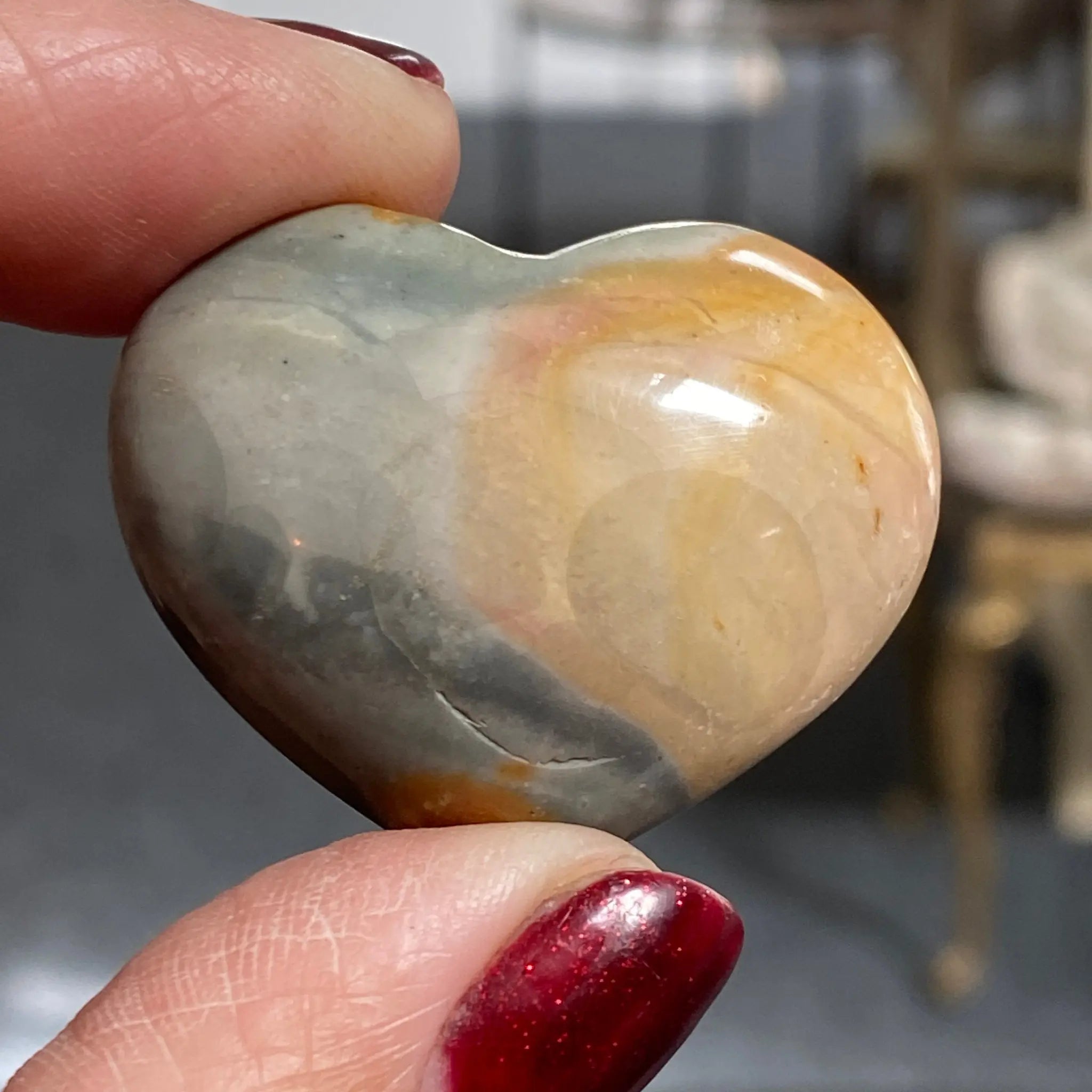 Picture Japser mini heart Castle Rocks Cornwall