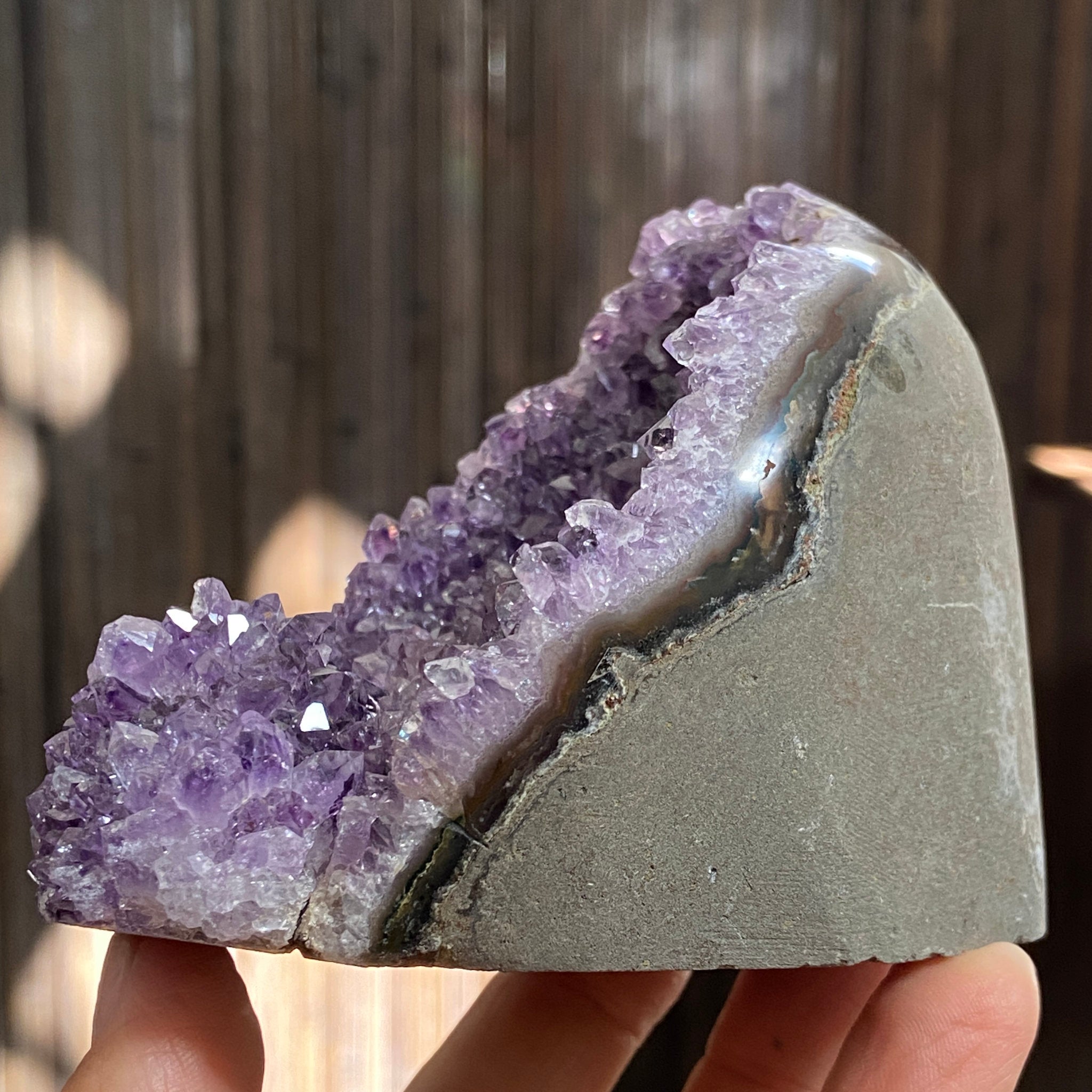 Uruguayan Amethyst Cut Base