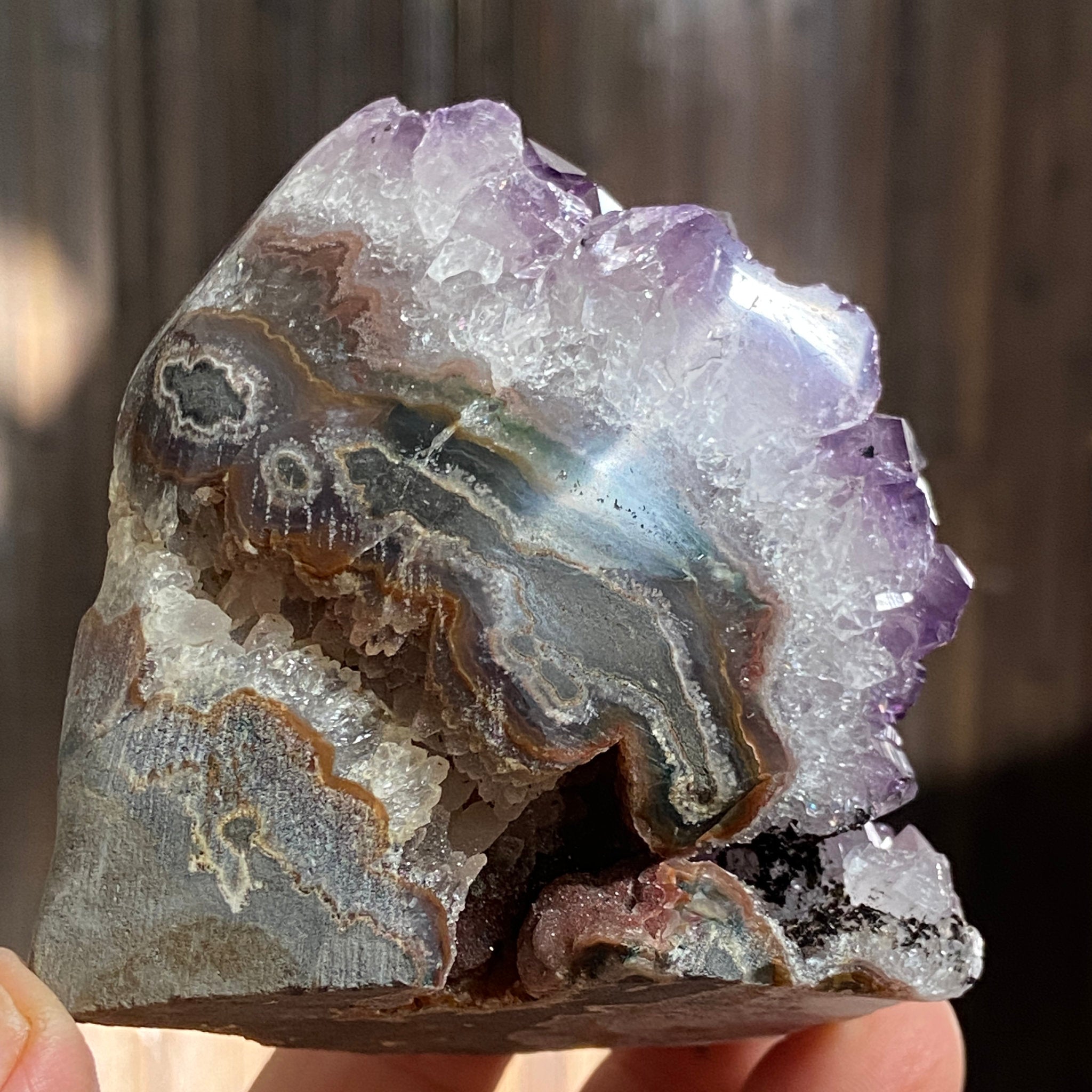 Uruguayan Amethyst Cut Base
