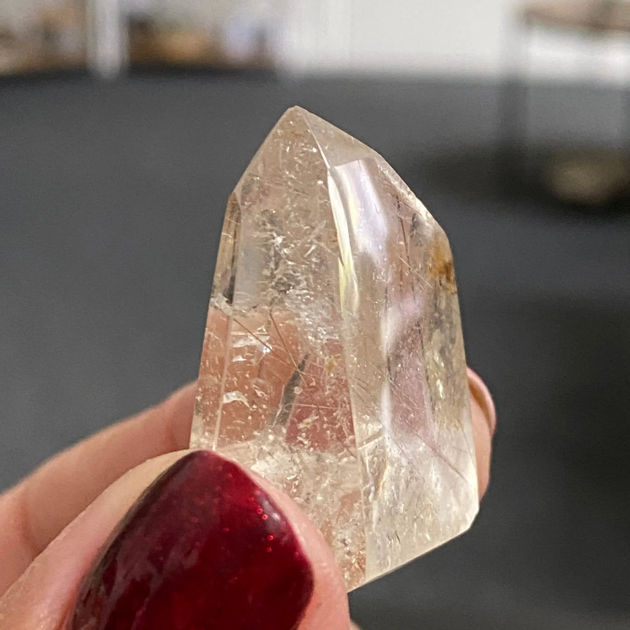 Clear Quartz Tower with Rutile Castle Rocks Cornwall