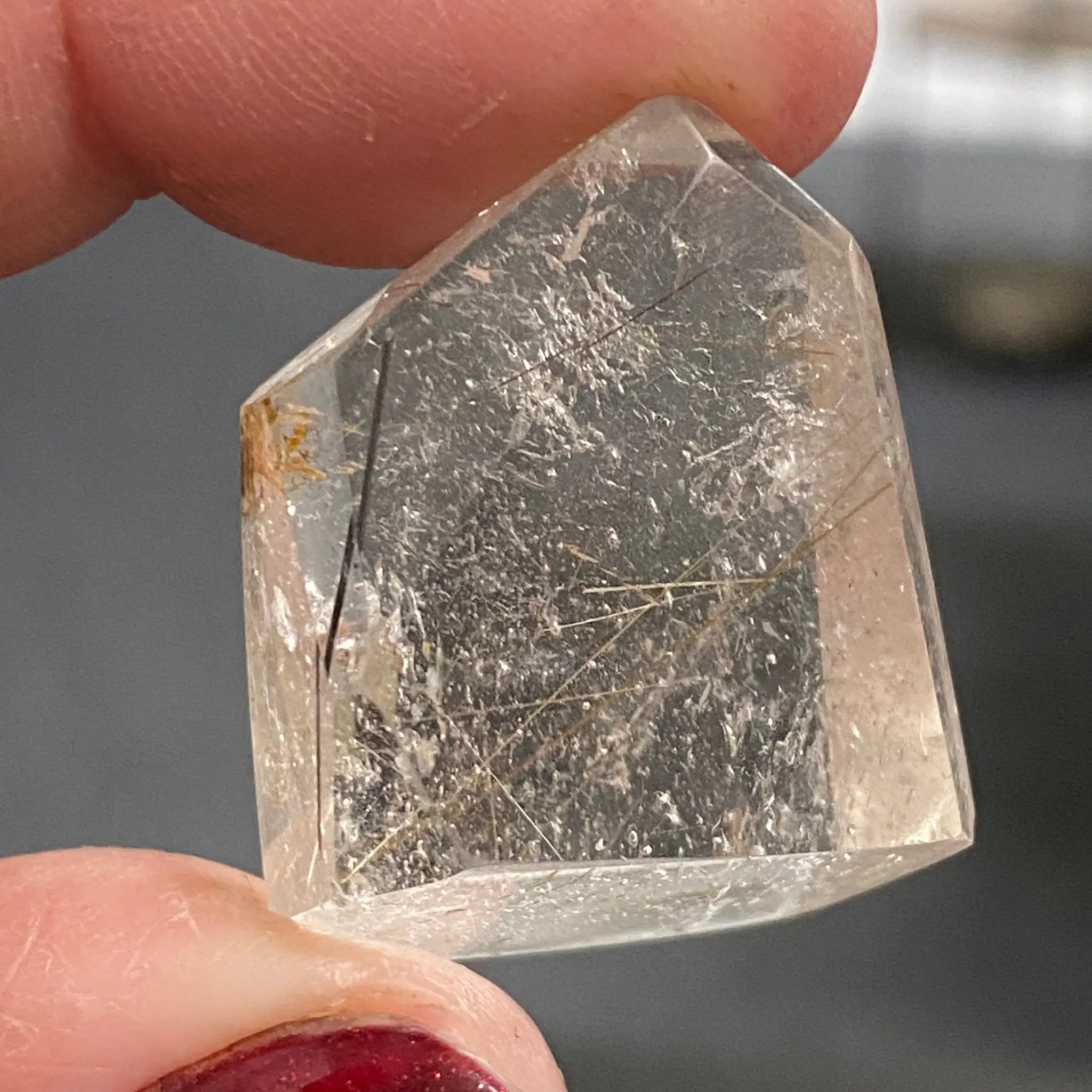 Clear Quartz Tower with Rutile Castle Rocks Cornwall