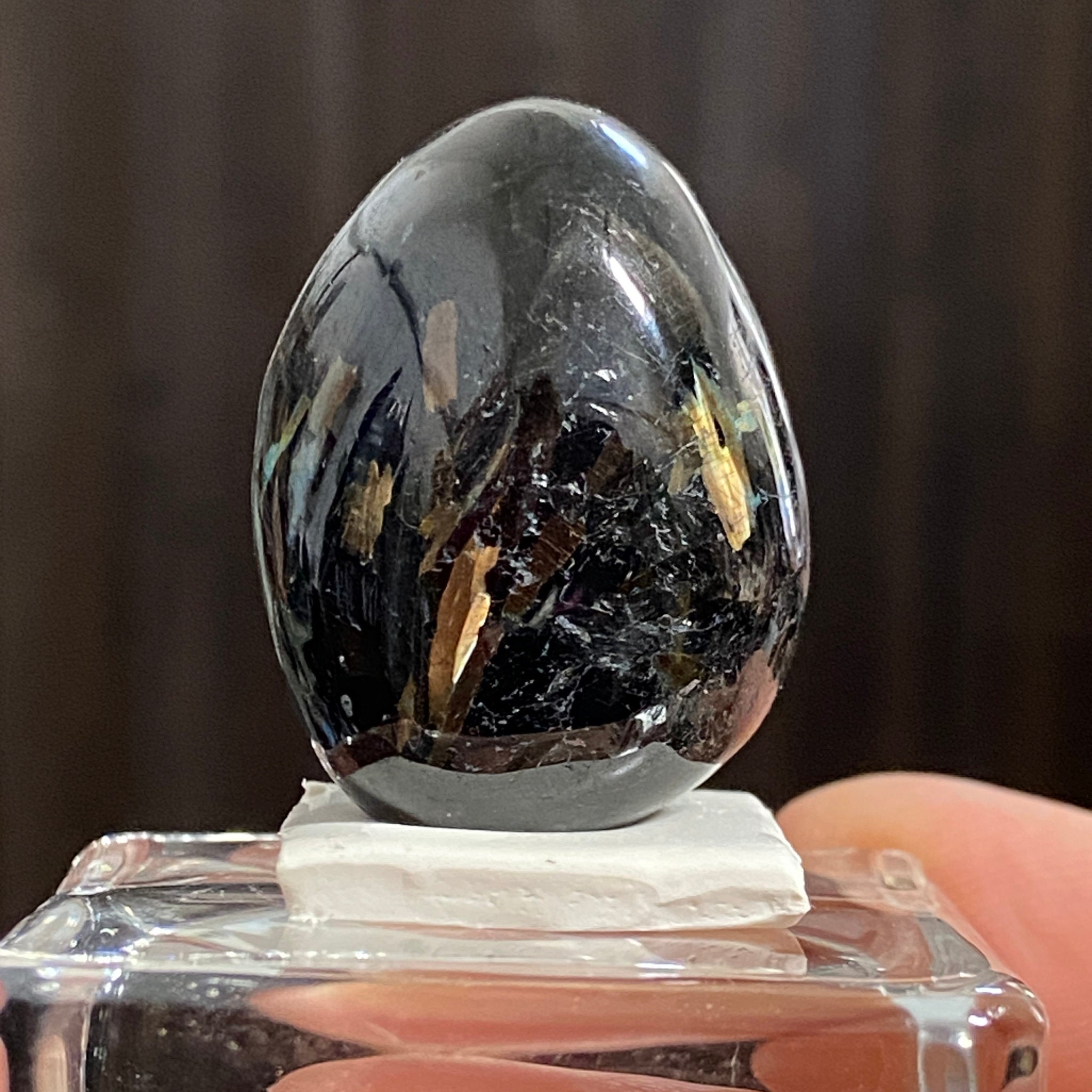 AAA Nuummite Tumbled Stone - Greenland