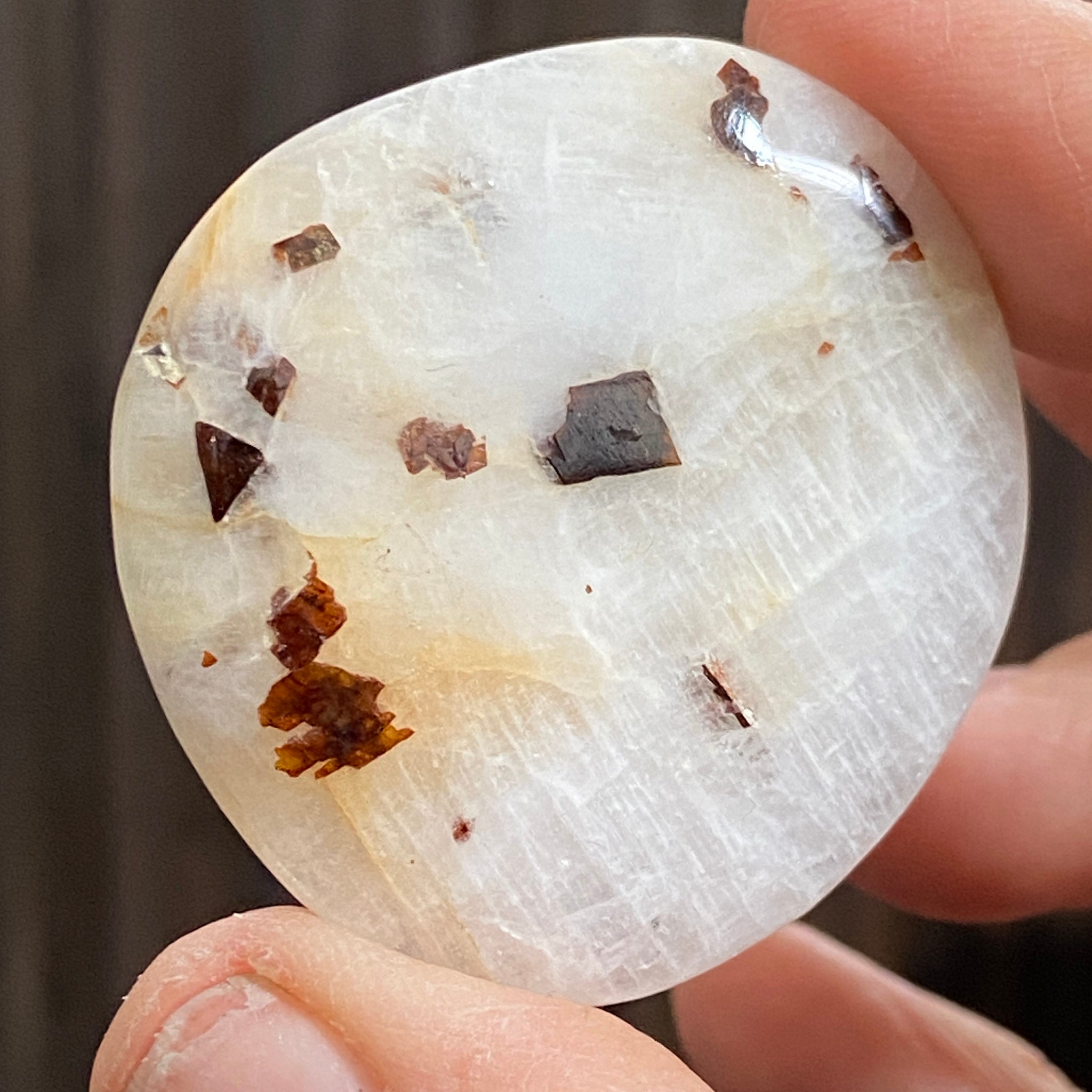 Cryolite Palmstone with Siderite Inclusions - Greenland