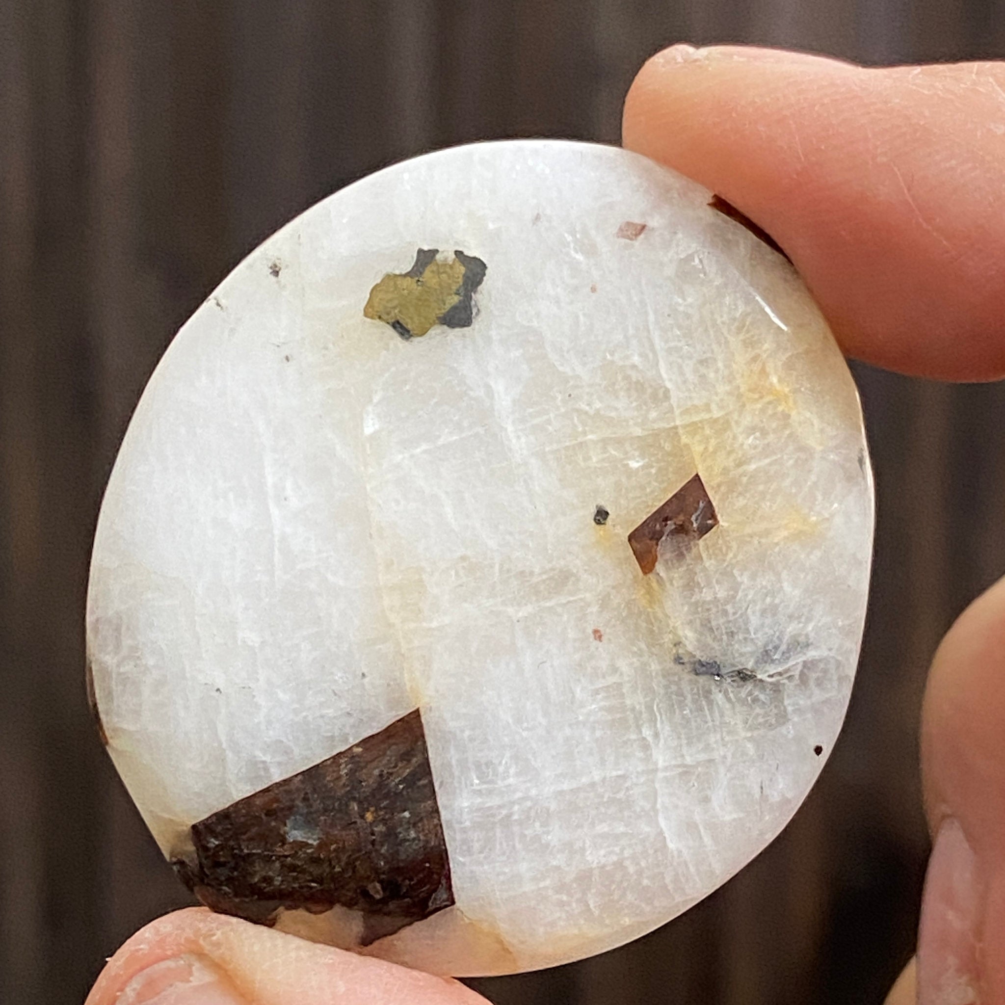 Cryolite Palmstone with Siderite Inclusions - Greenland