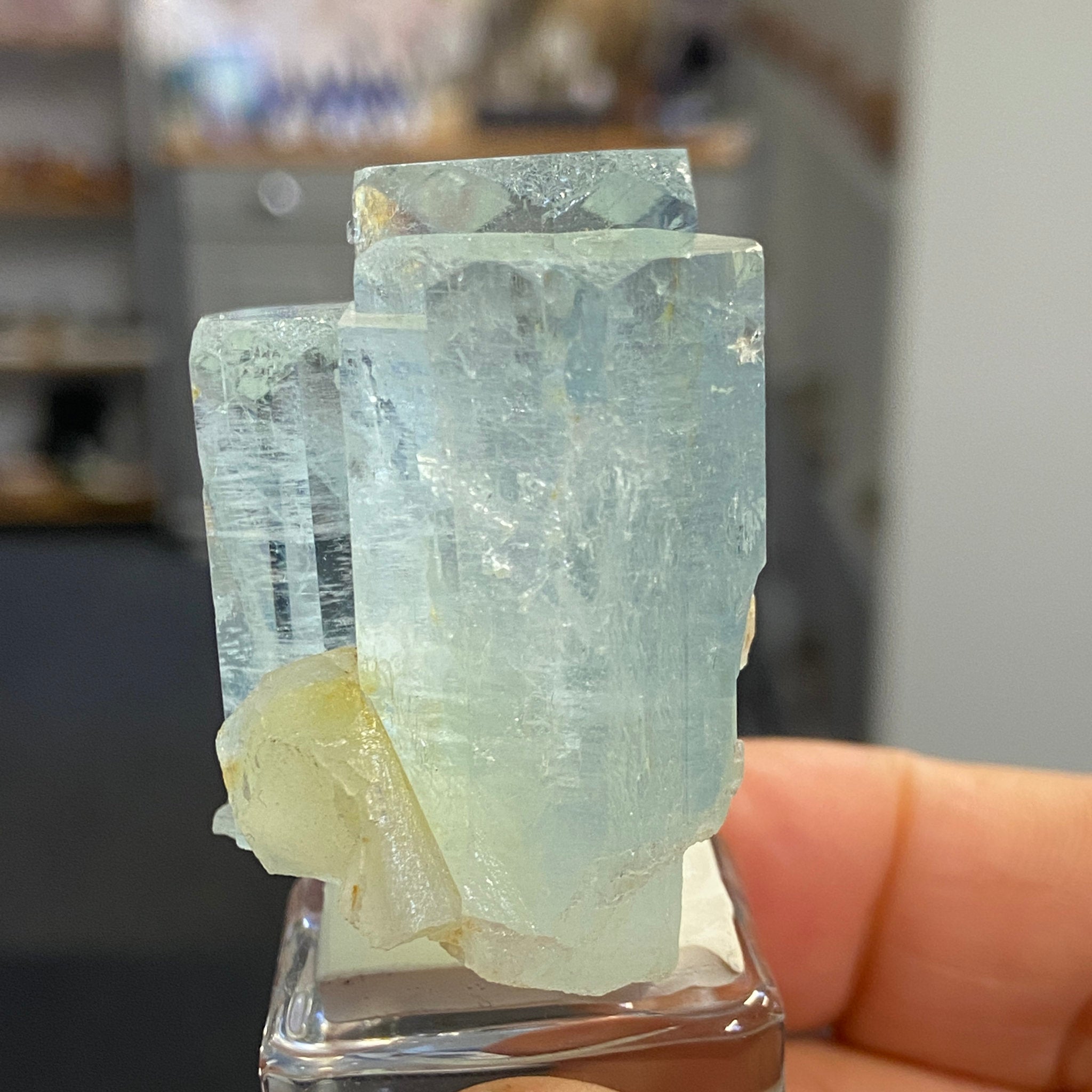 Natural Aquamarine Crystal Cluster – Afghanistan