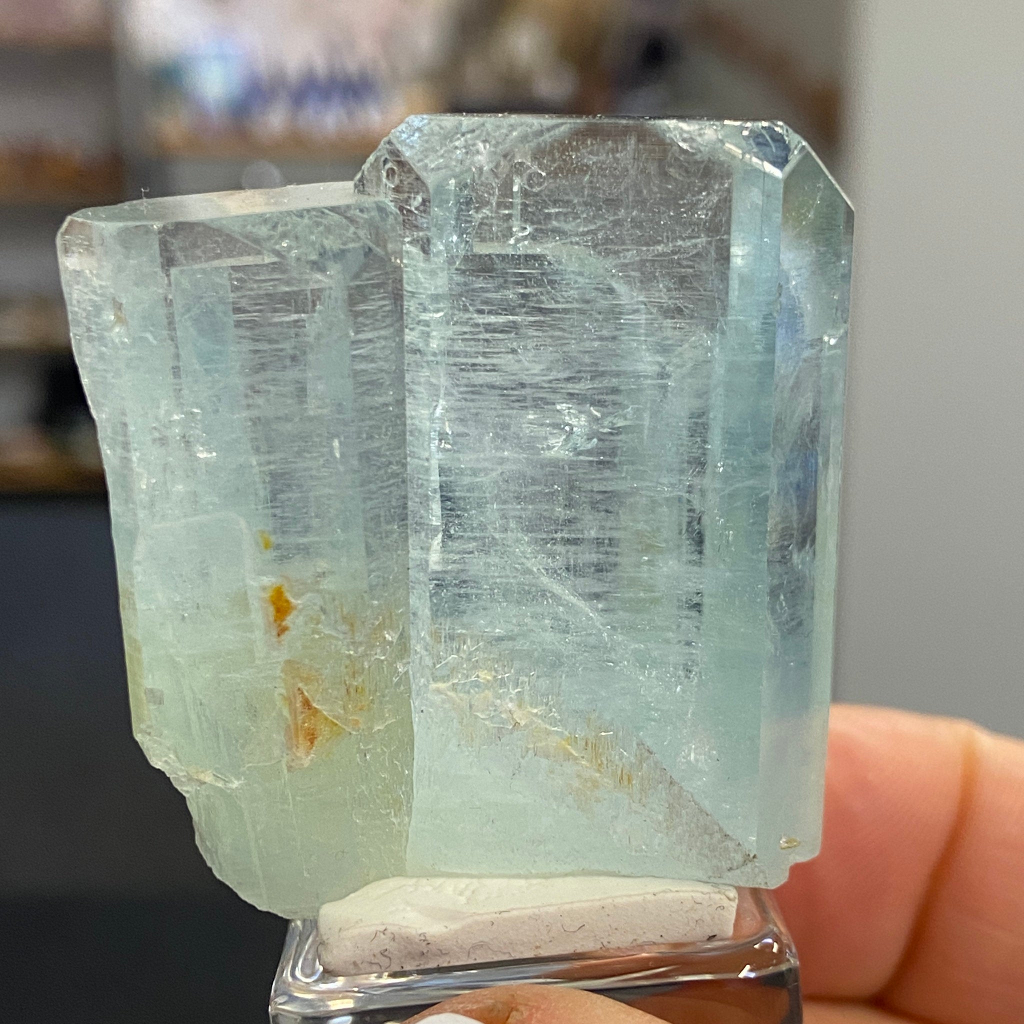 Natural Aquamarine Crystal Cluster – Afghanistan