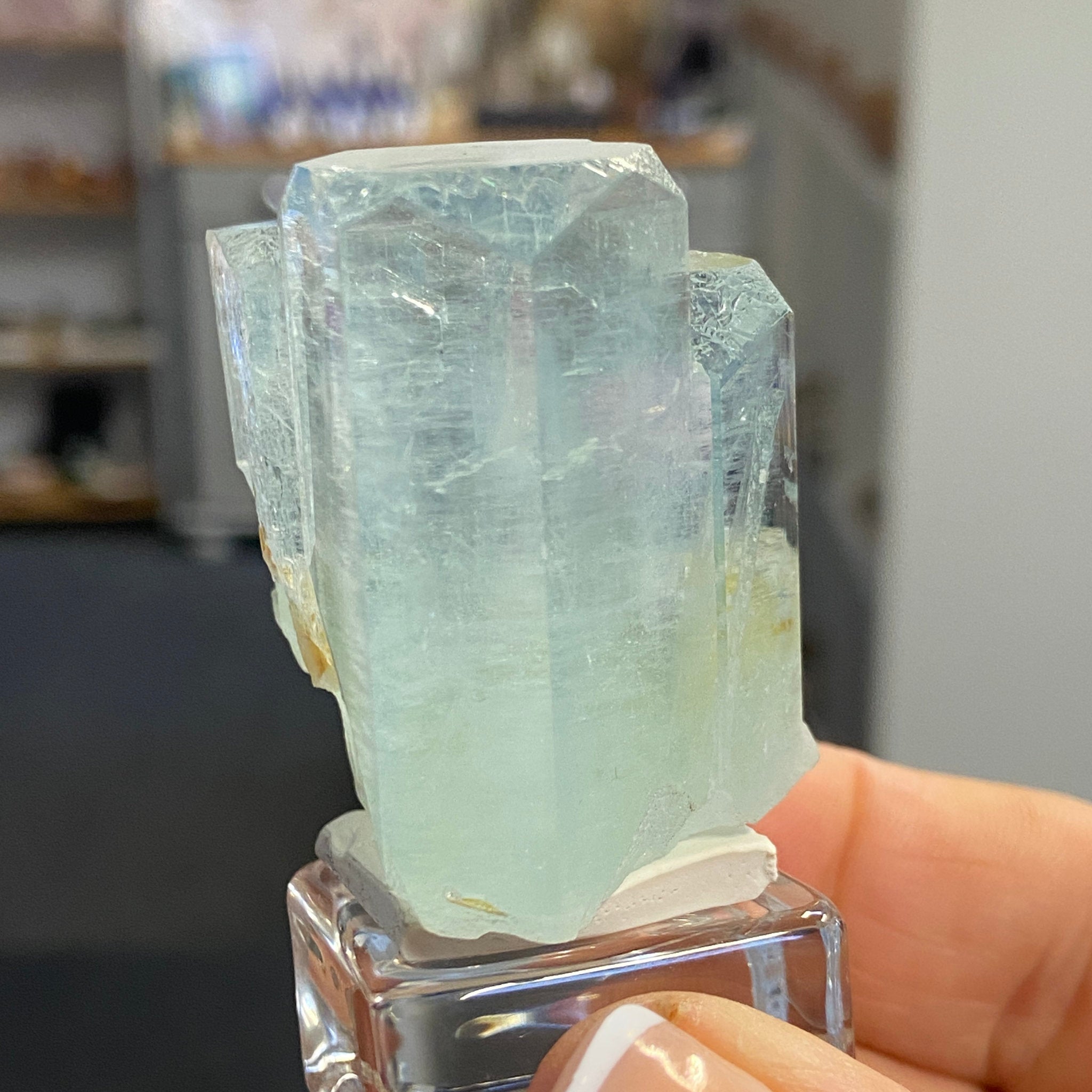 Natural Aquamarine Crystal Cluster – Afghanistan