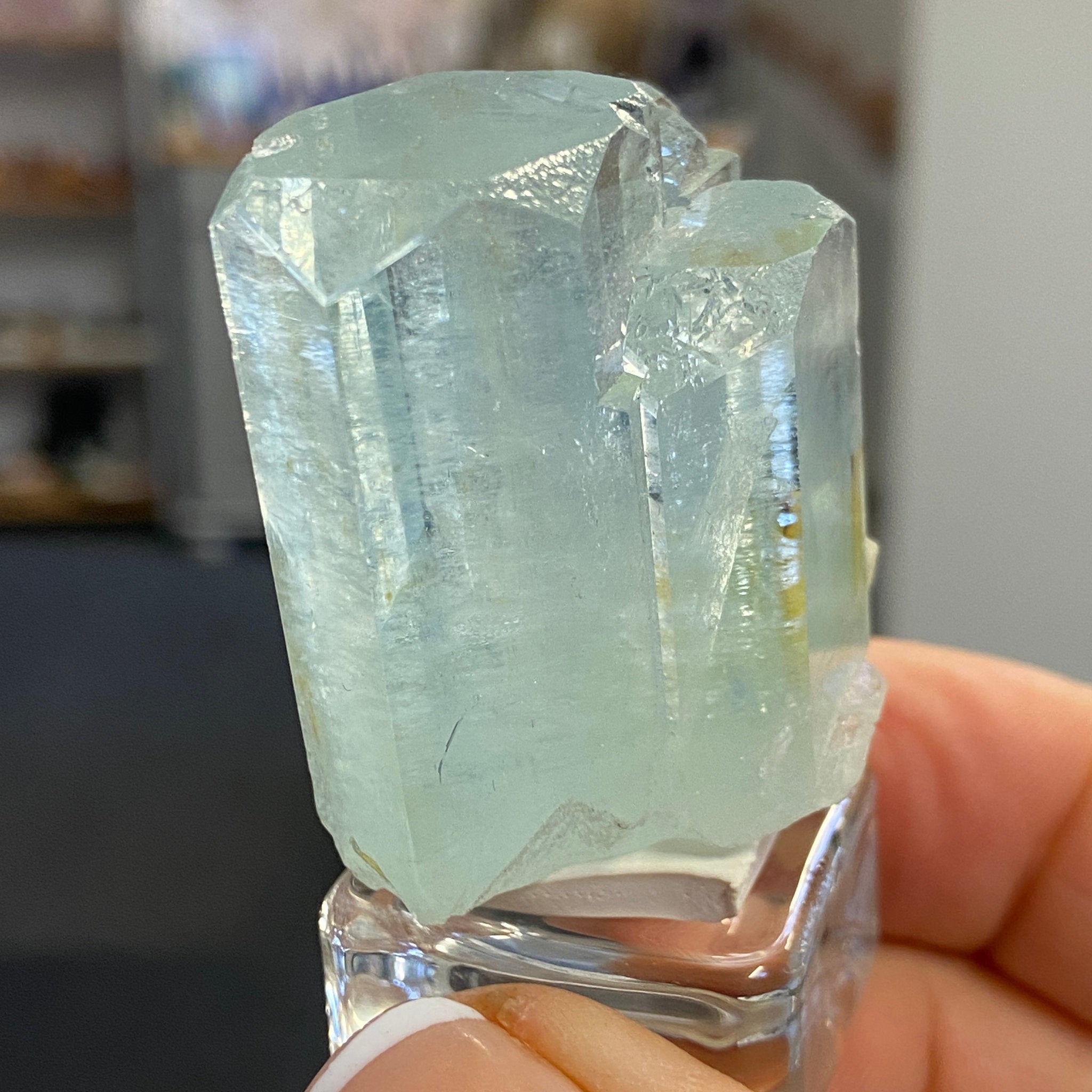 Natural Aquamarine Crystal Cluster – Afghanistan
