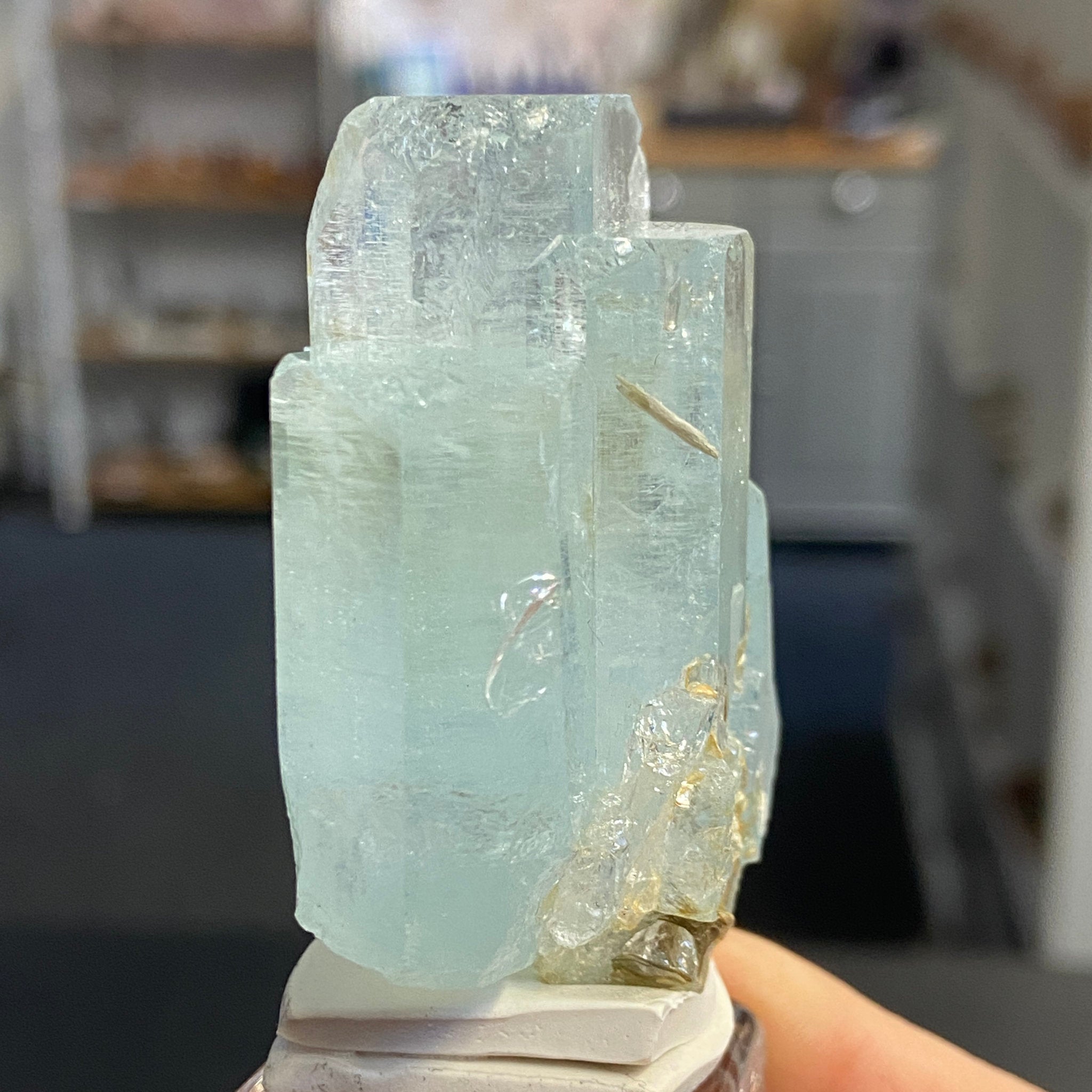Natural Aquamarine Crystal Cluster – Afghanistan