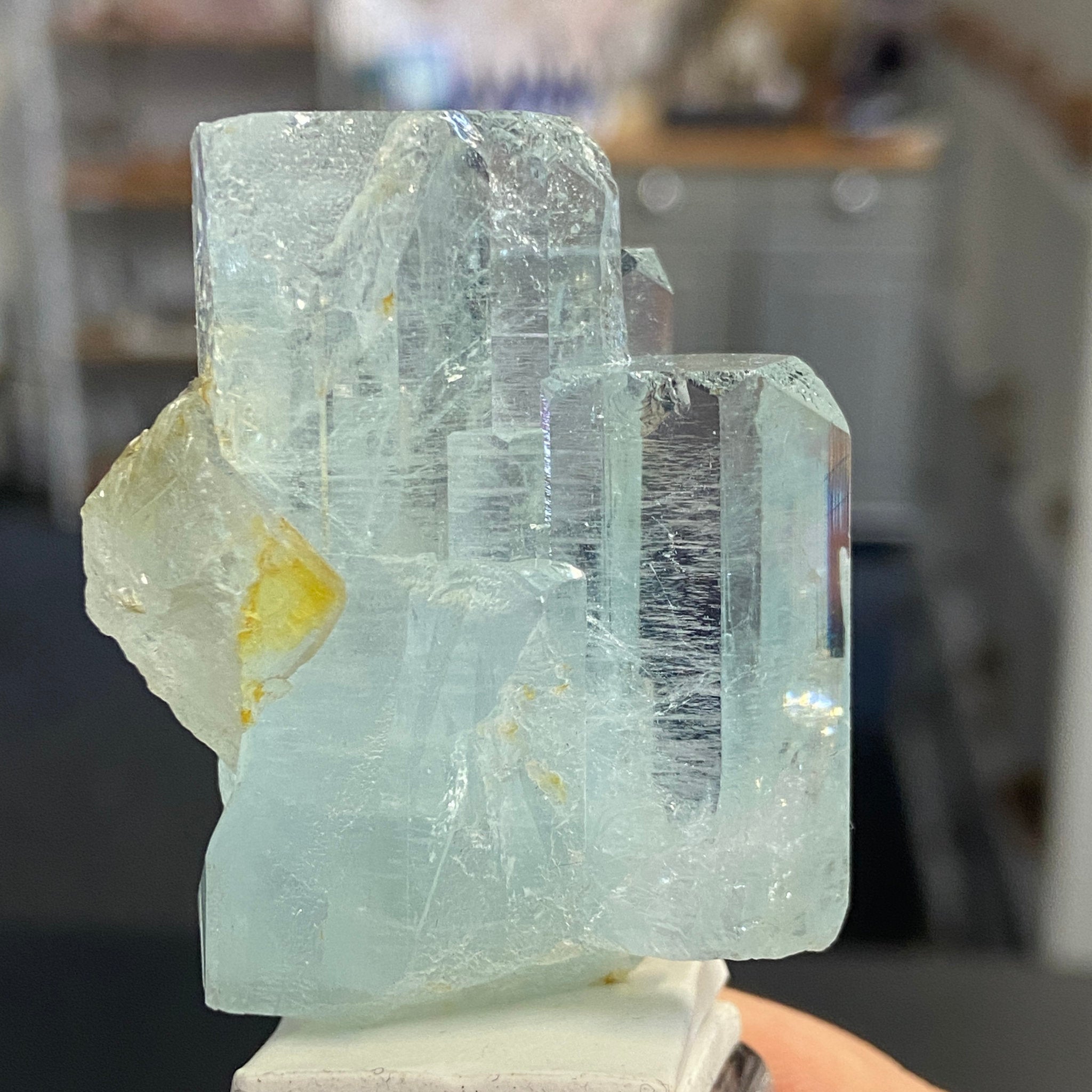 Natural Aquamarine Crystal Cluster – Afghanistan