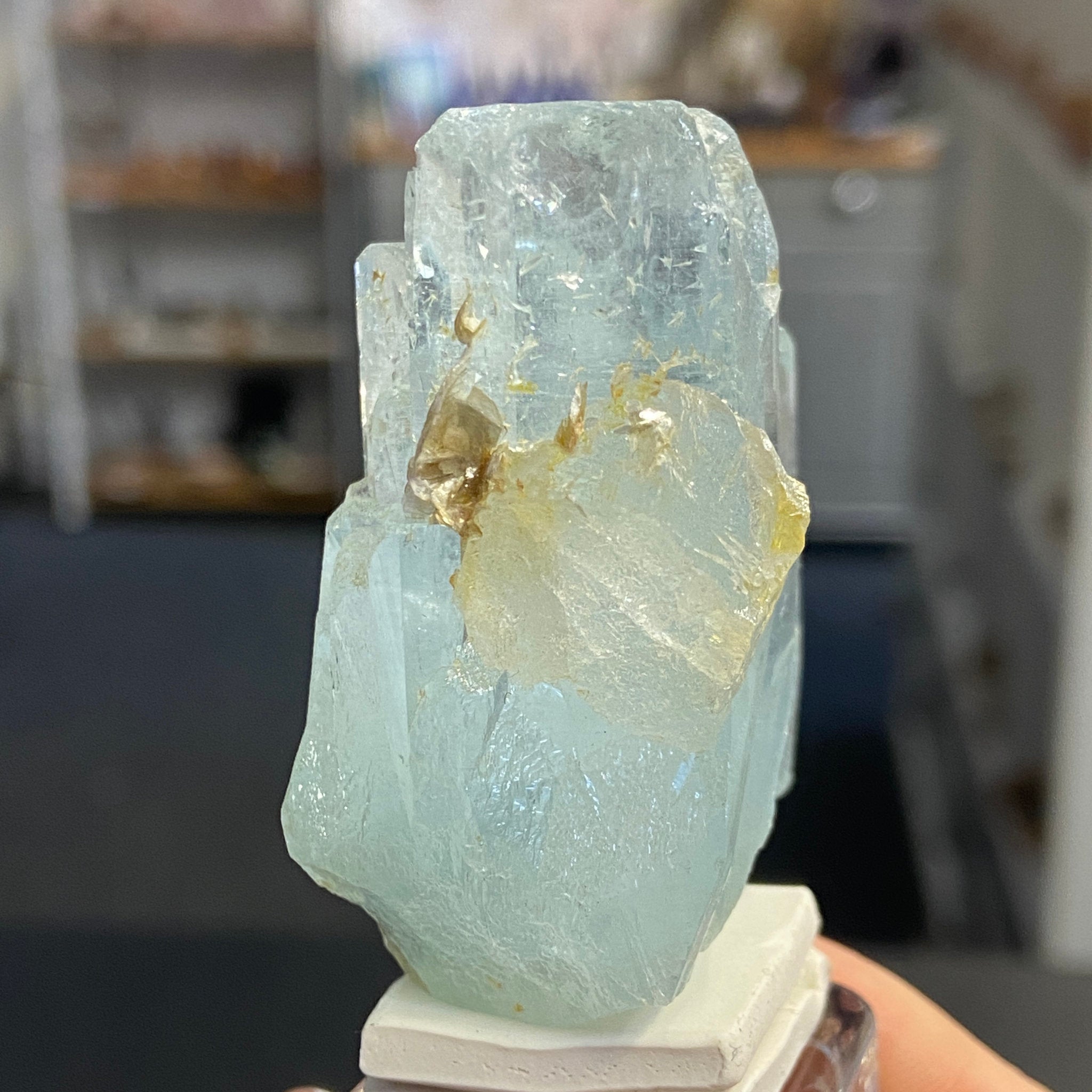 Natural Aquamarine Crystal Cluster – Afghanistan