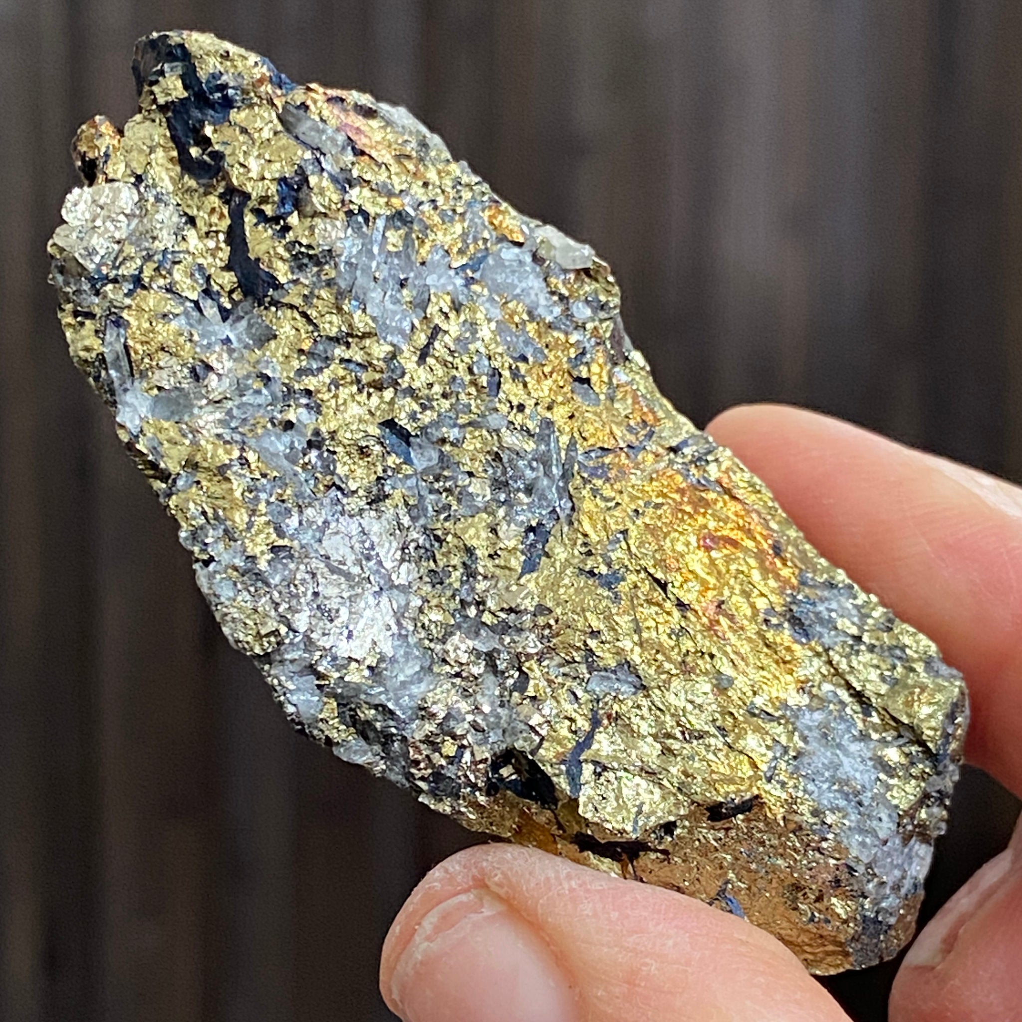 Chalcopyrite with Quartz – Morocco