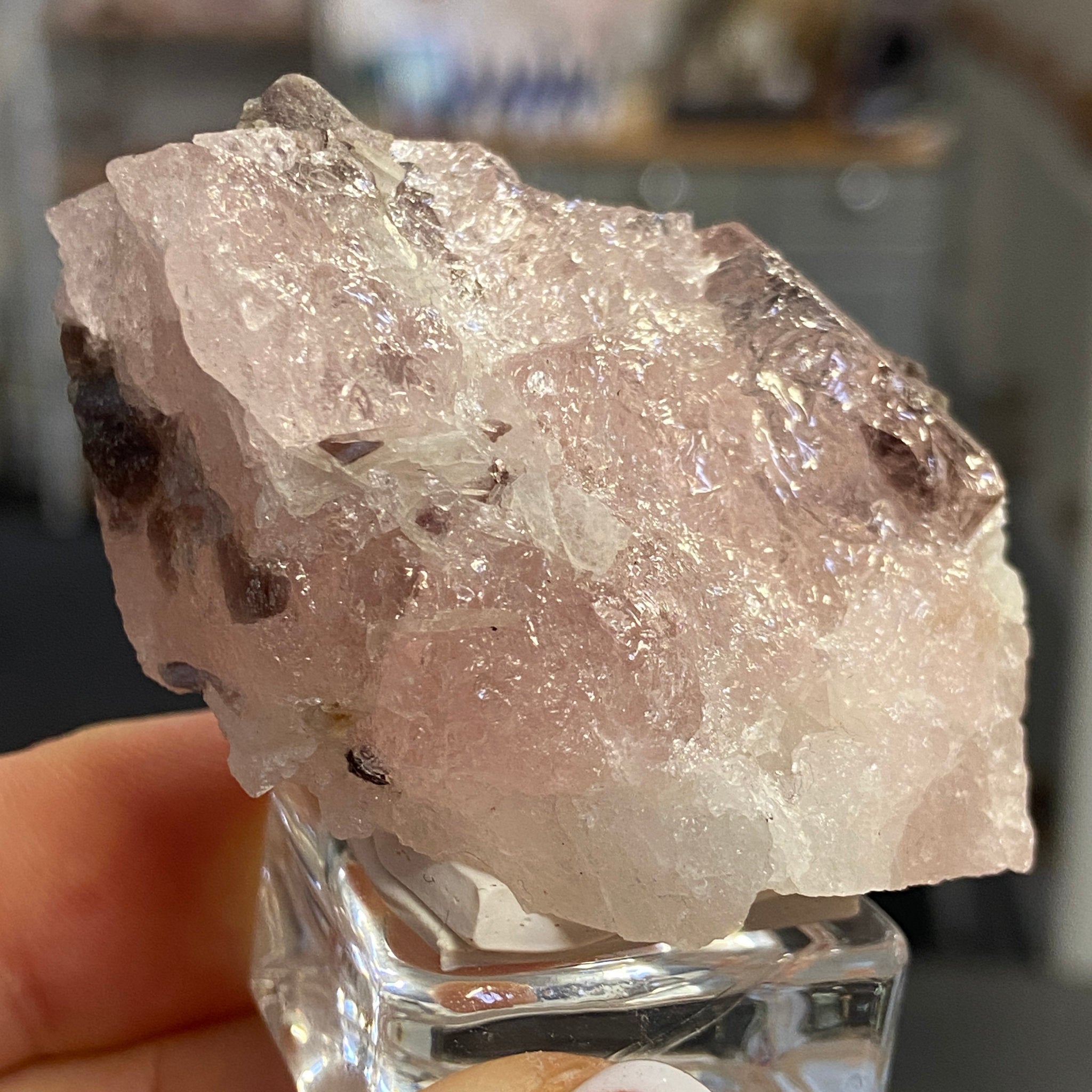 Morganite – Natural Beryl Crystal Cluster – Brazil