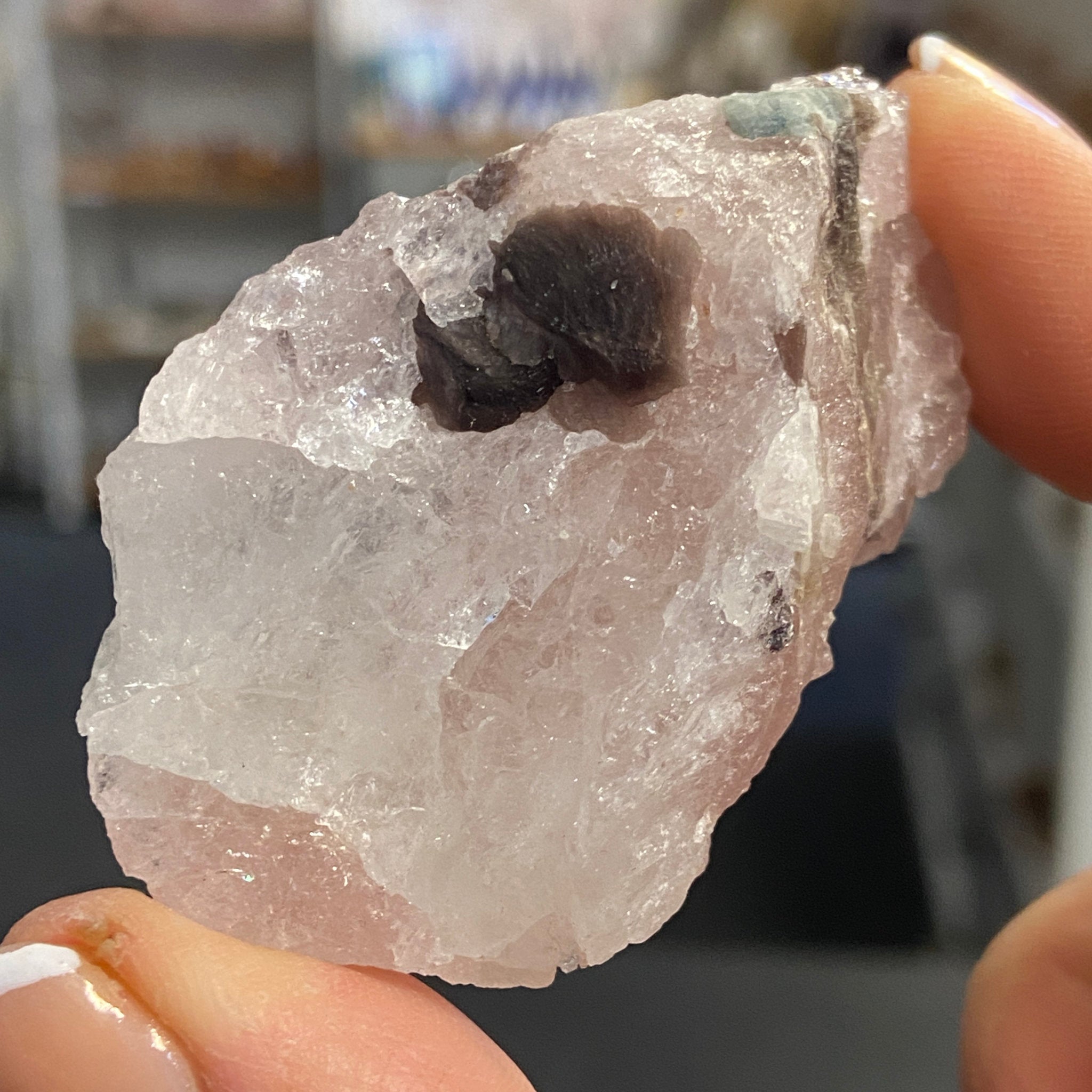 Morganite – Natural Beryl Crystal Cluster – Brazil