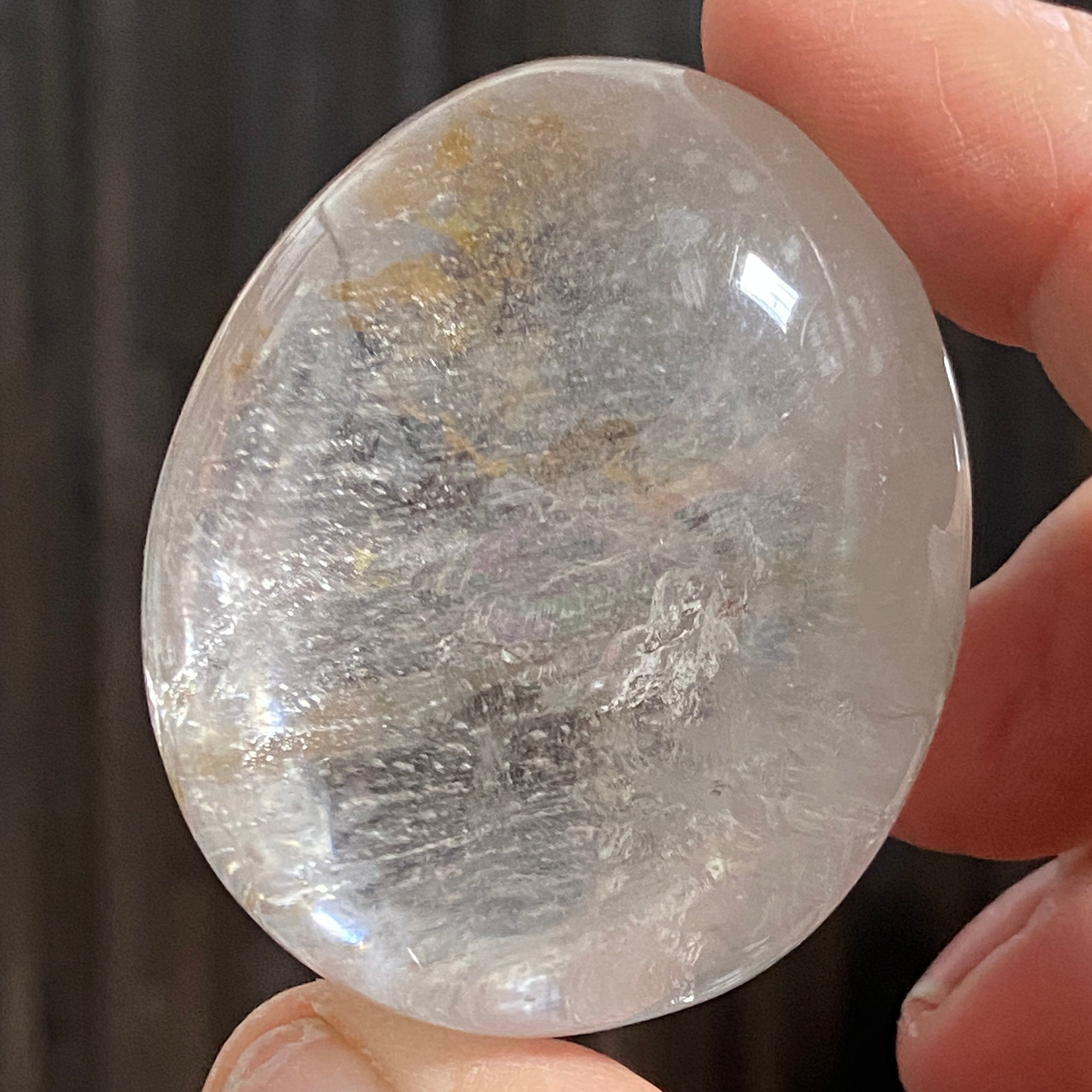 Golden Healer Quartz Palmstone – Brazil