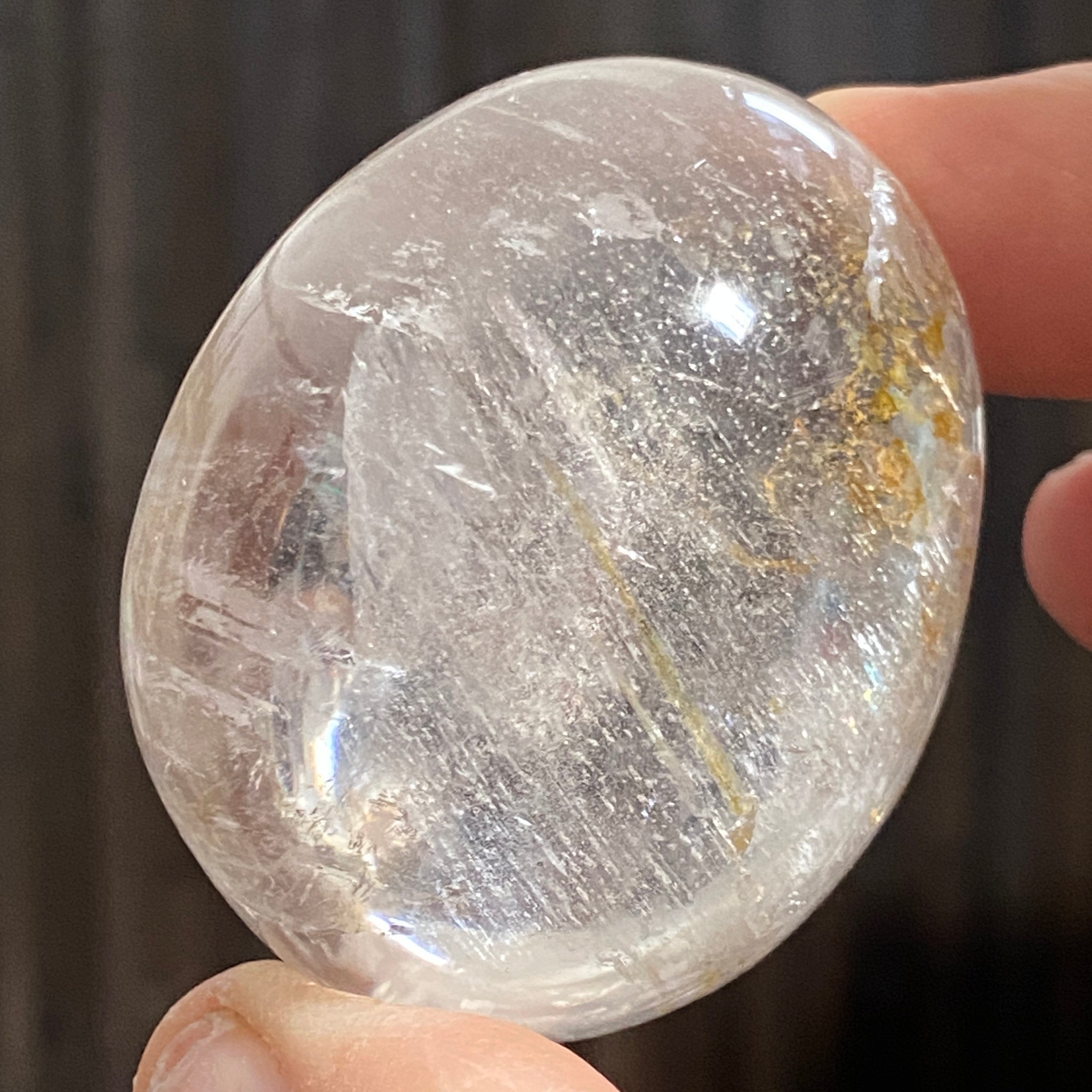 Golden Healer Quartz Palmstone – Brazil