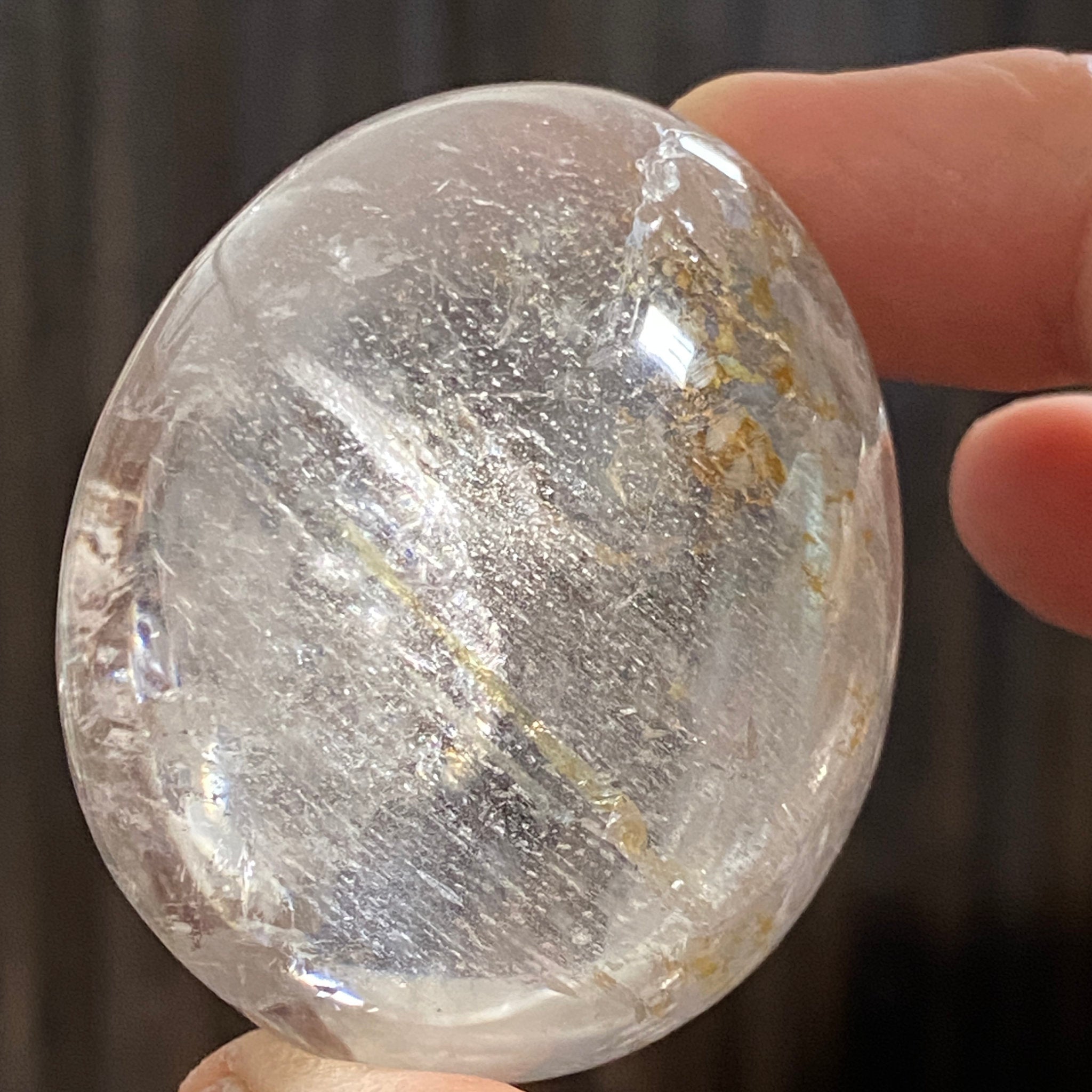 Golden Healer Quartz Palmstone – Brazil