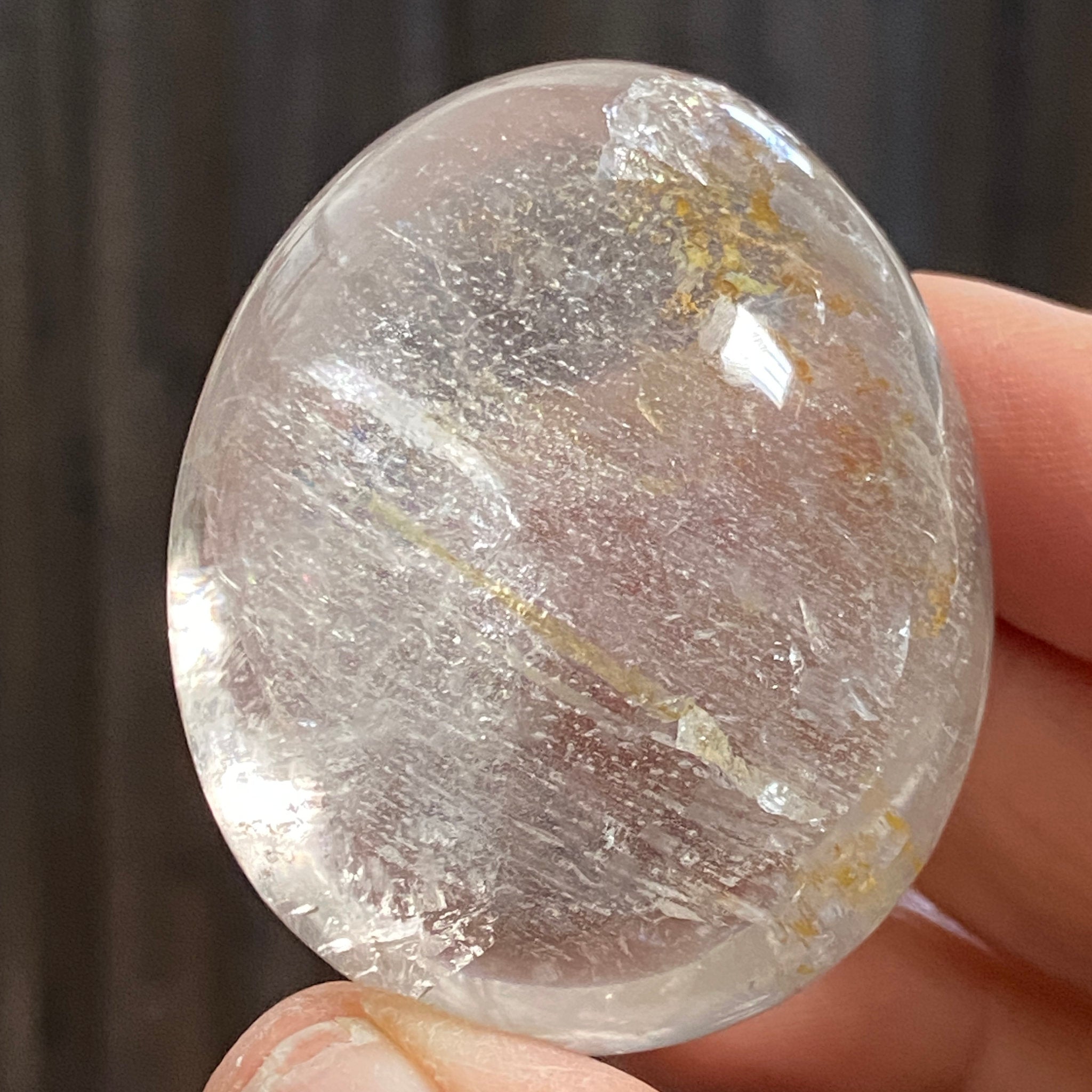 Golden Healer Quartz Palmstone – Brazil