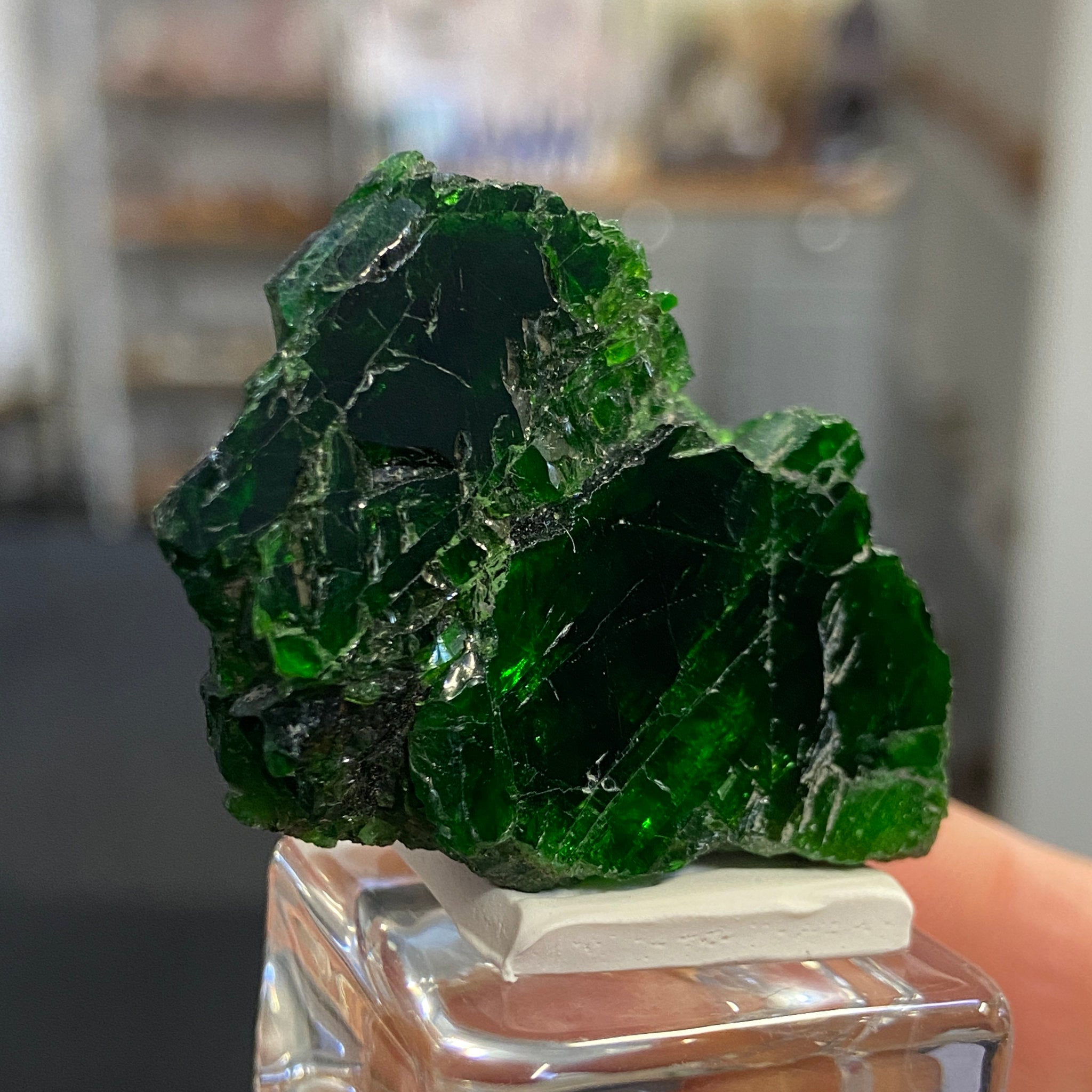 Rare Chrome Diopside Cluster – Russia