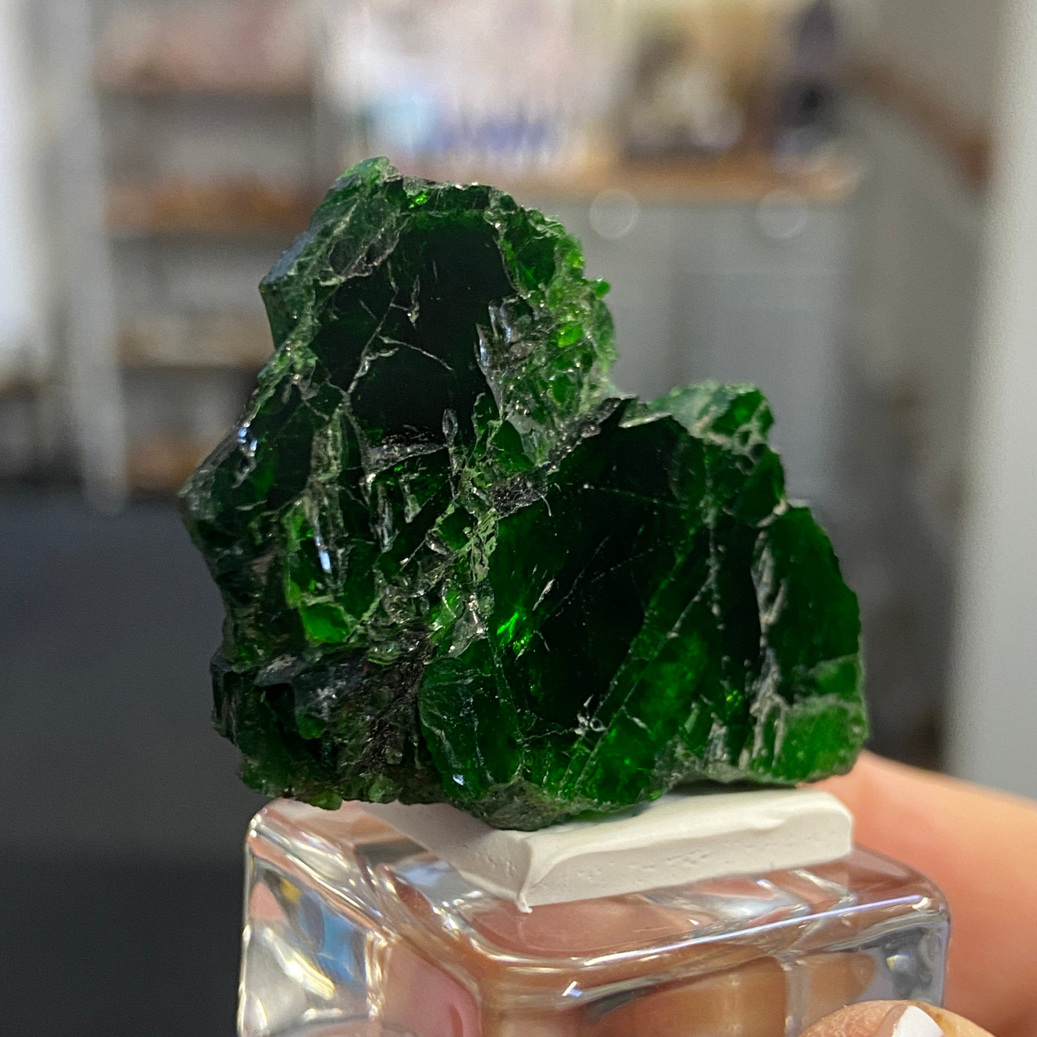 Rare Chrome Diopside Cluster – Russia