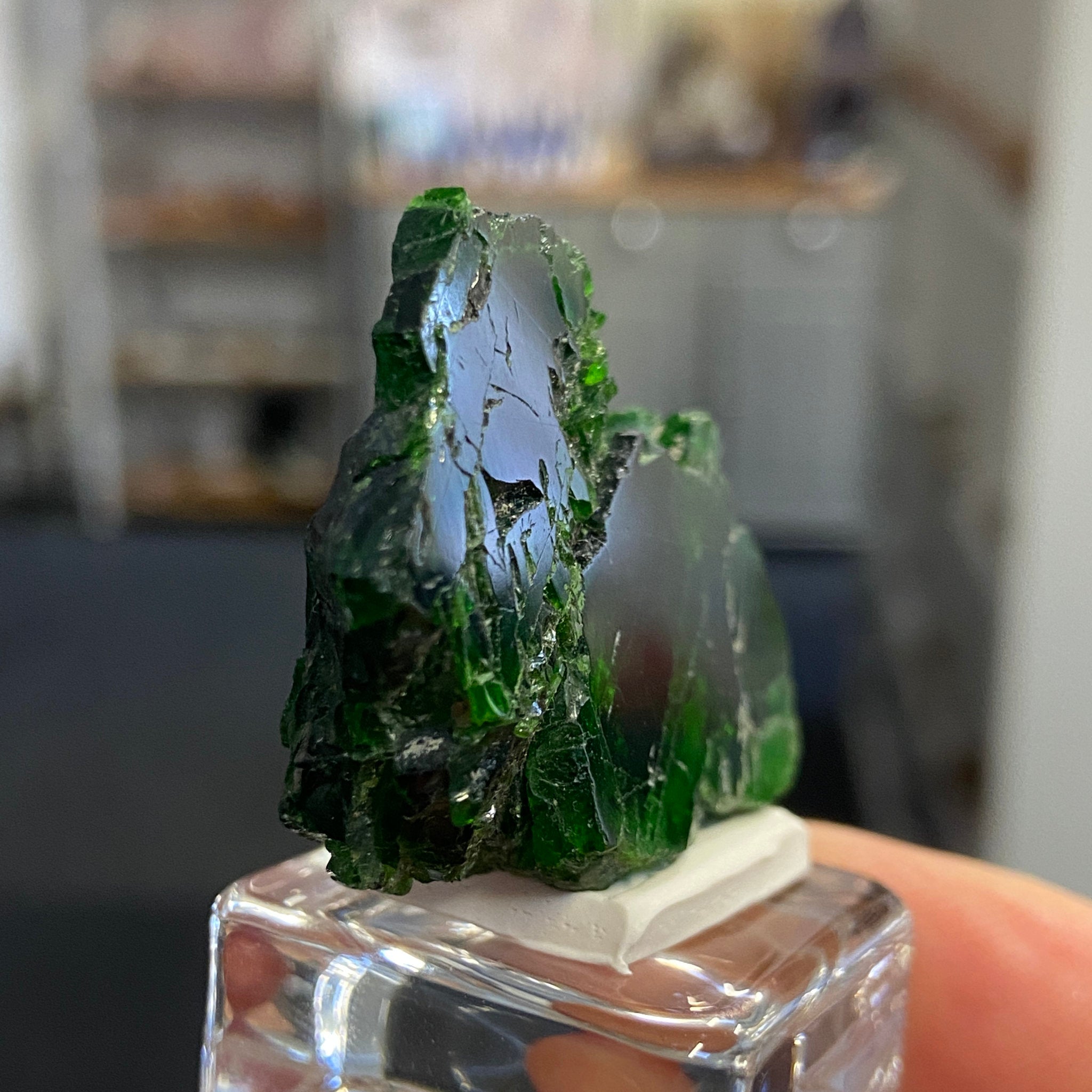 Rare Chrome Diopside Cluster – Russia