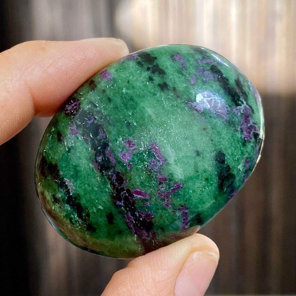 Ruby Zoisite Palmstone