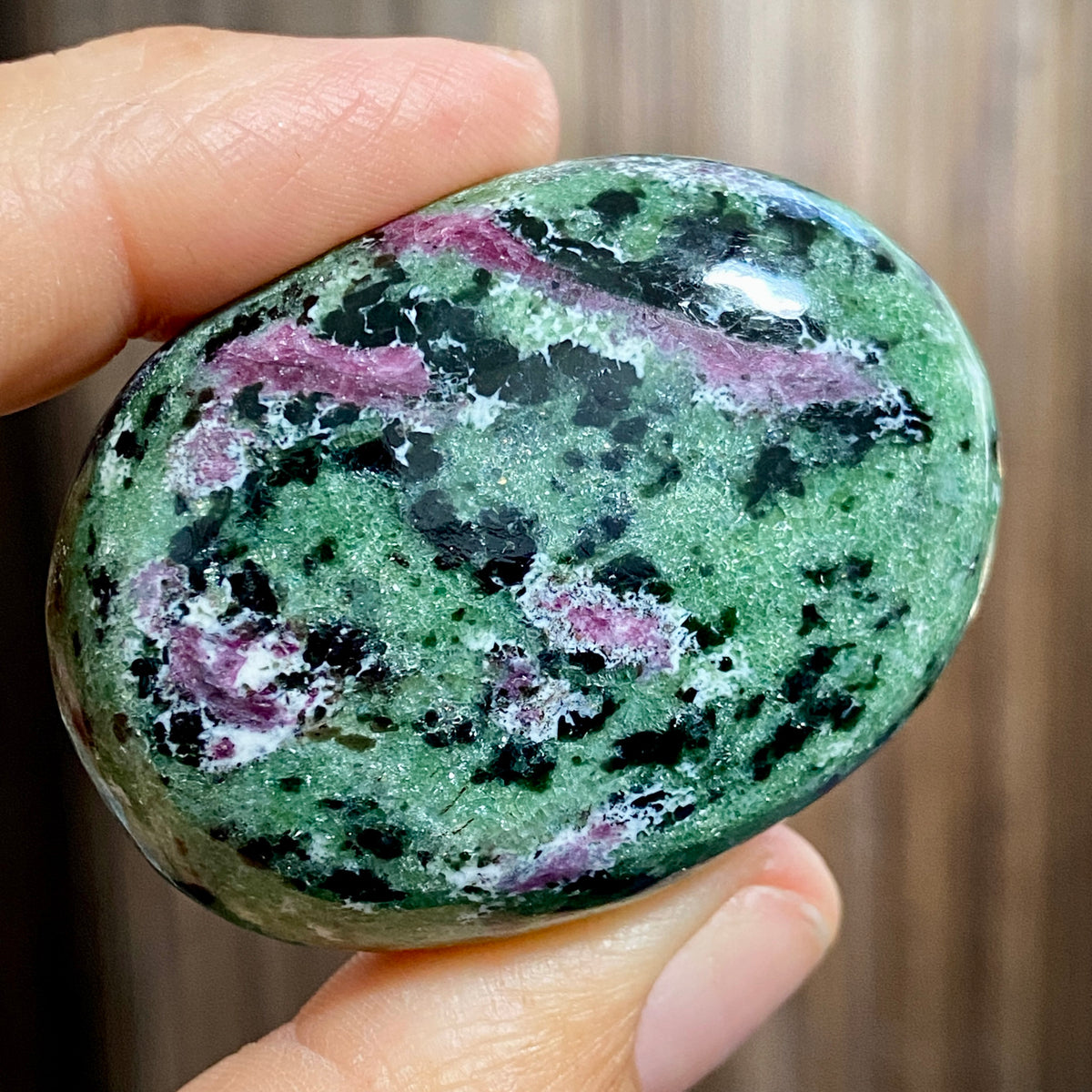 Ruby Zoisite Palmstone