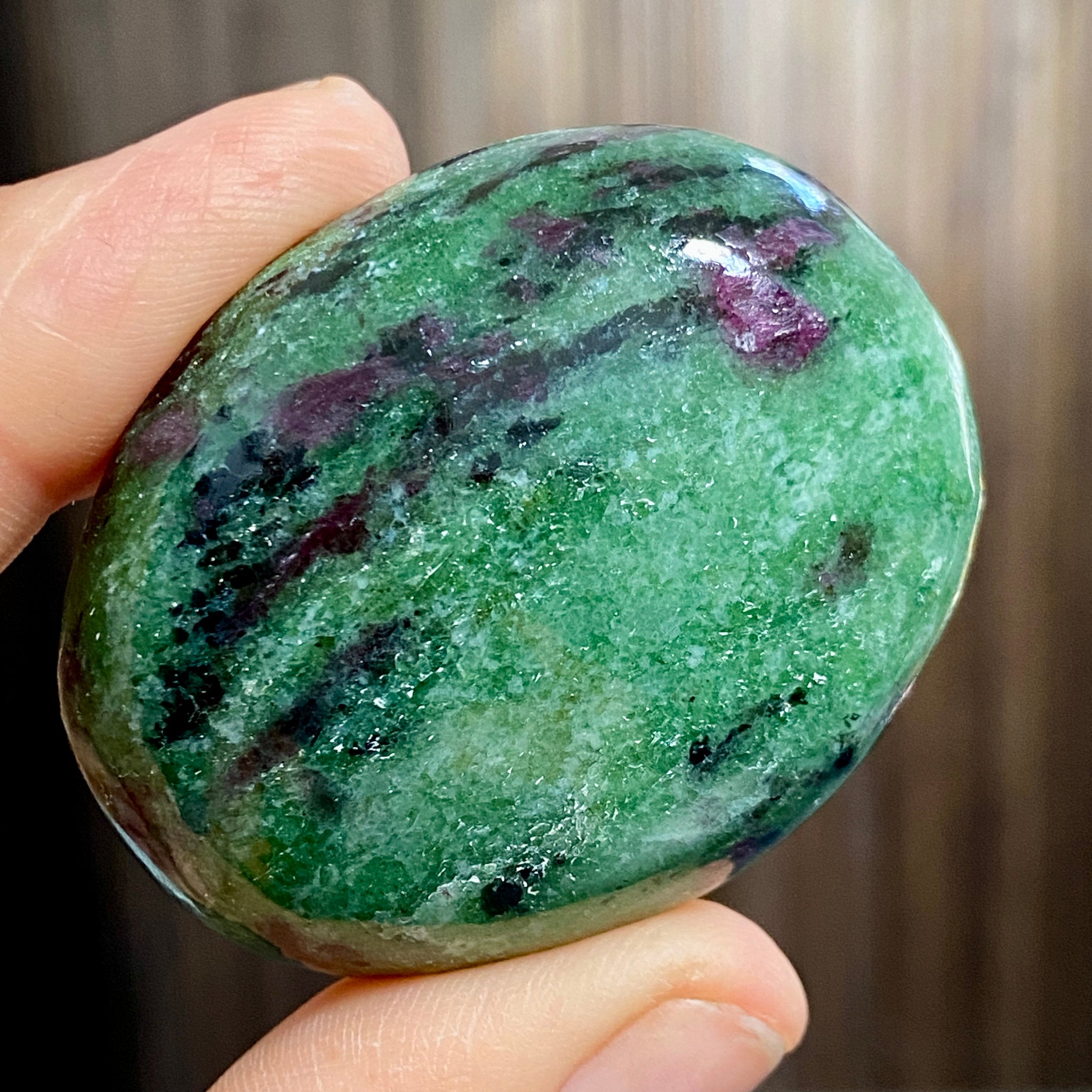 Ruby Zoisite Palmstone