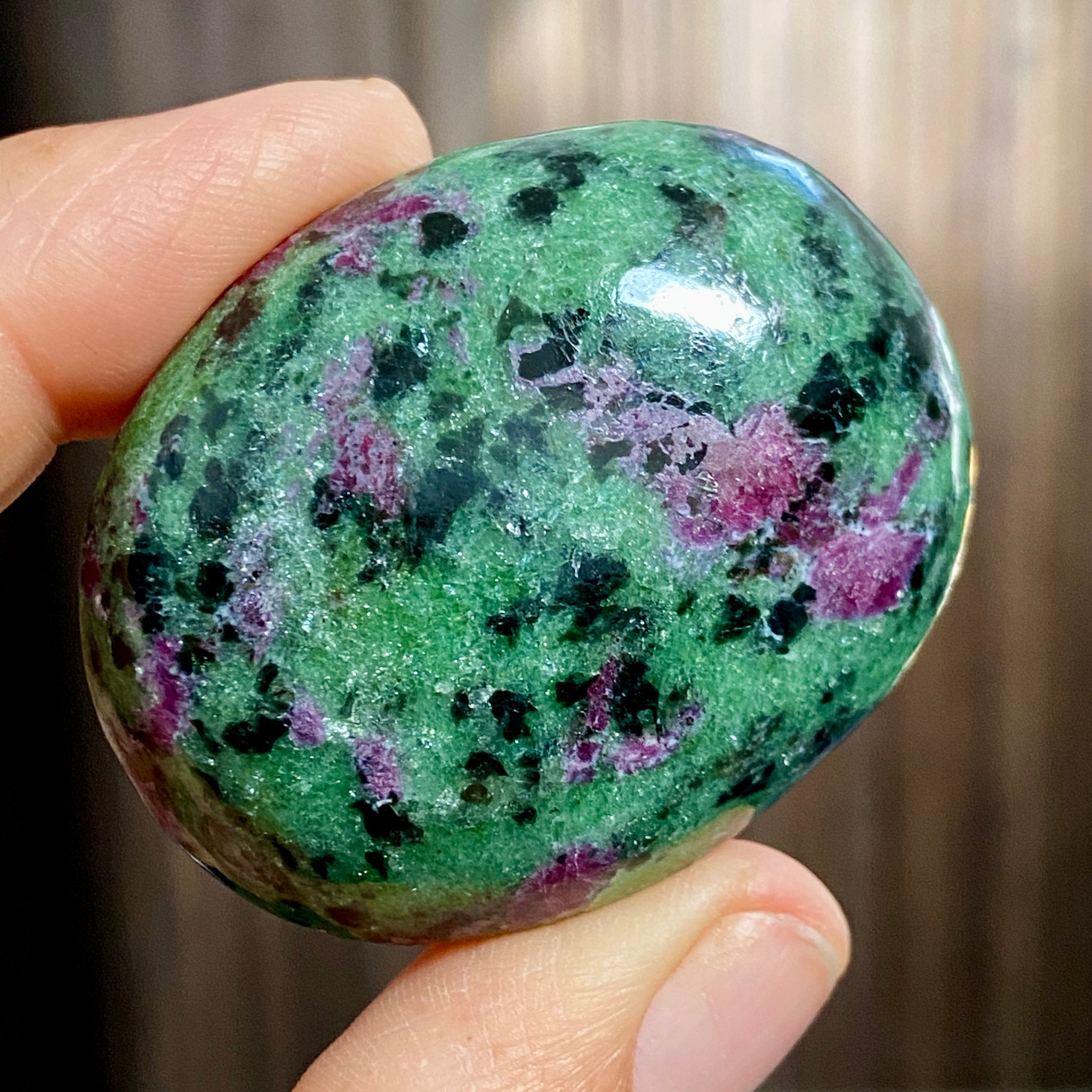 Ruby Zoisite Palmstone