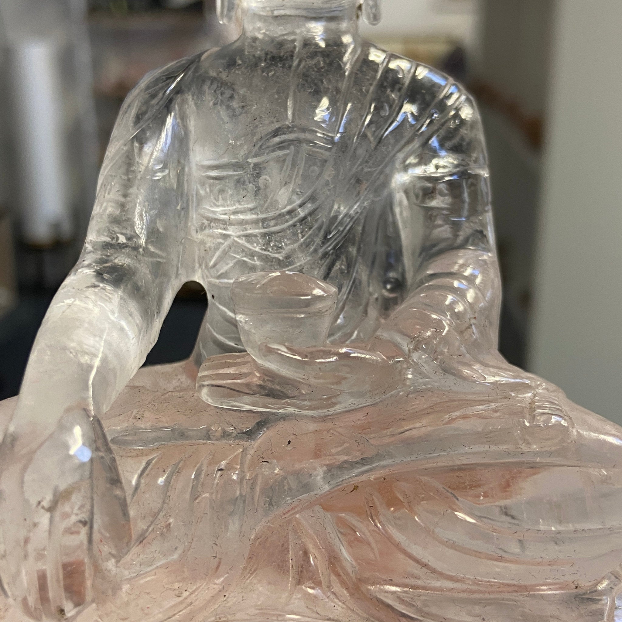 Clear Quartz Buddha Carving – Brazil
