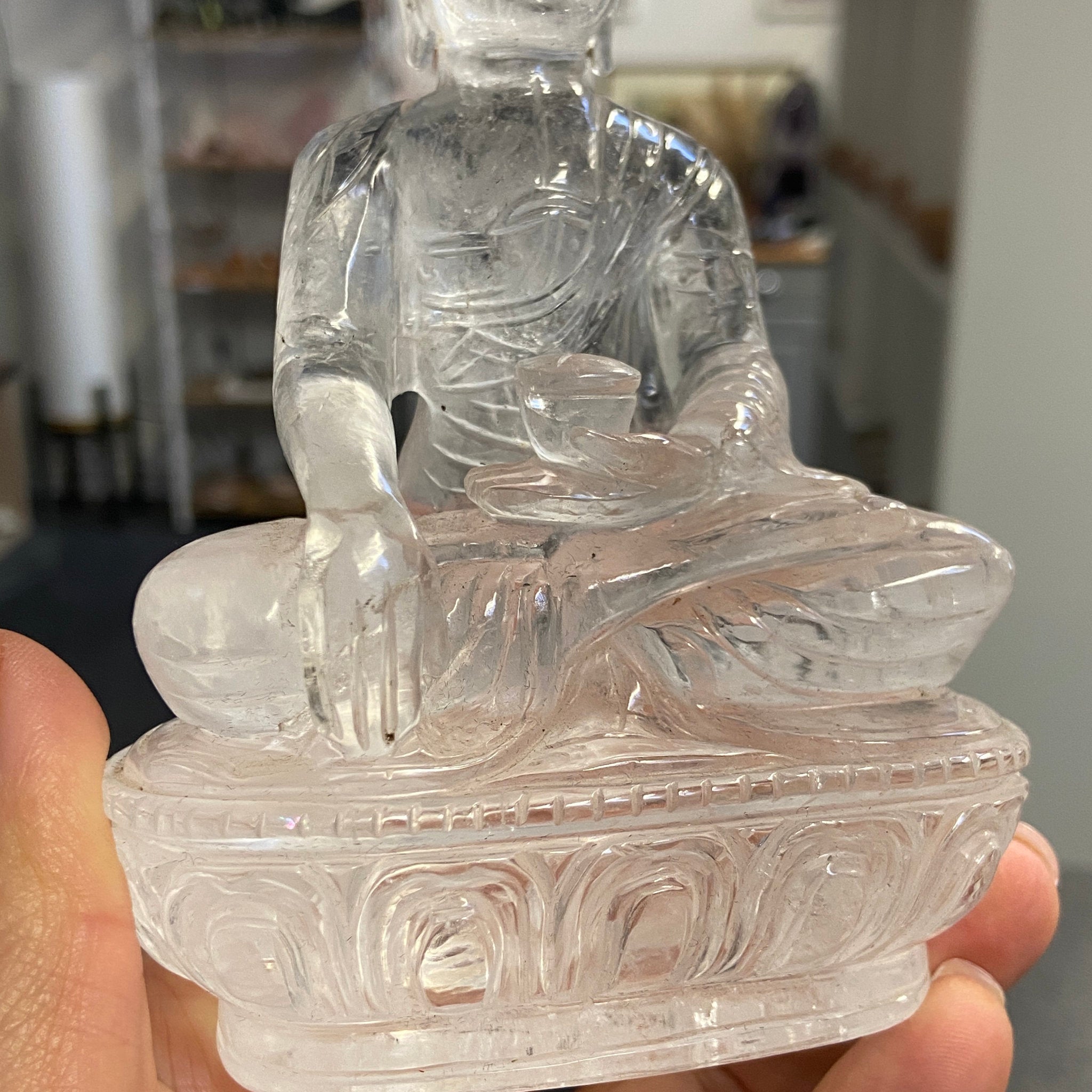 Clear Quartz Buddha Carving – Brazil