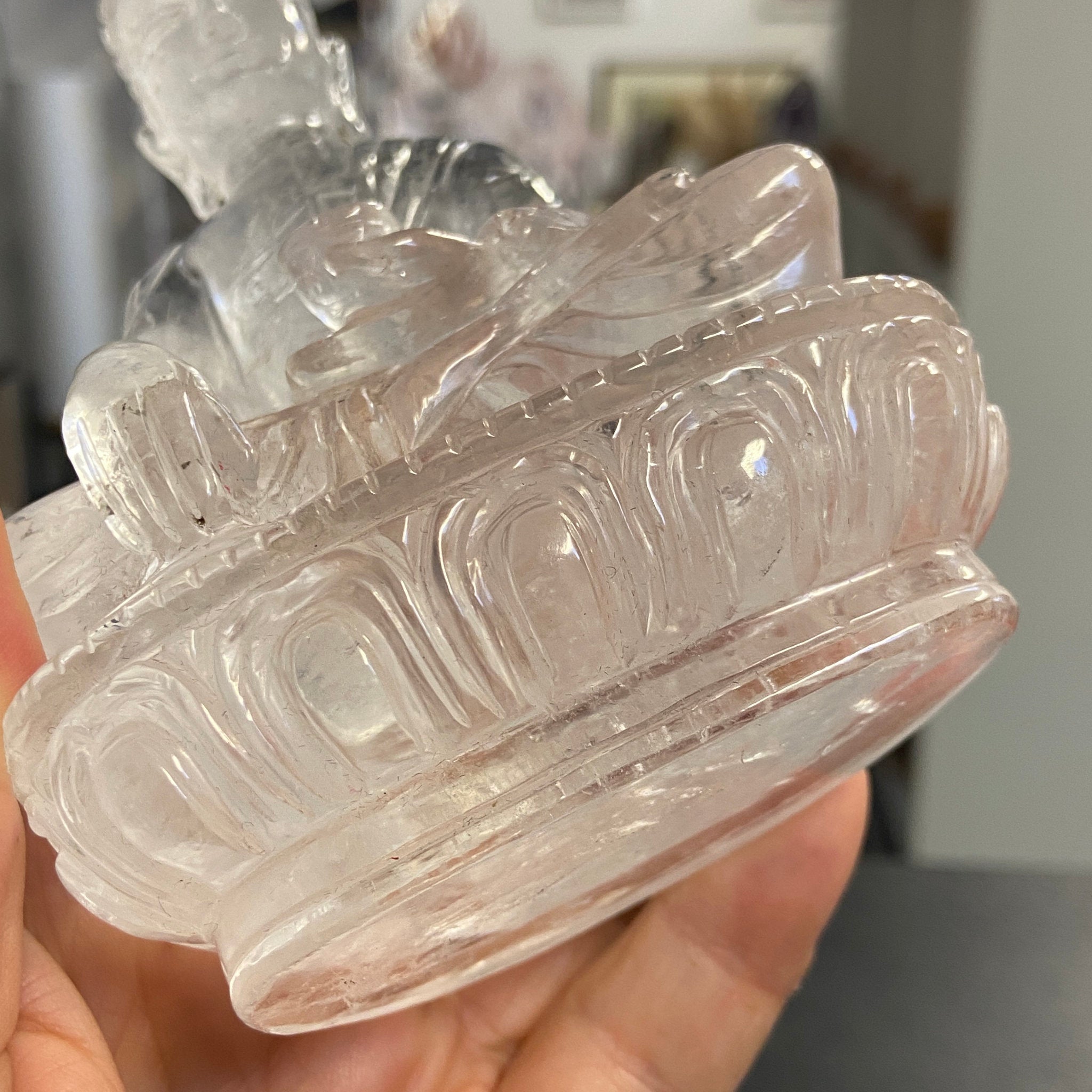 Clear Quartz Buddha Carving – Brazil