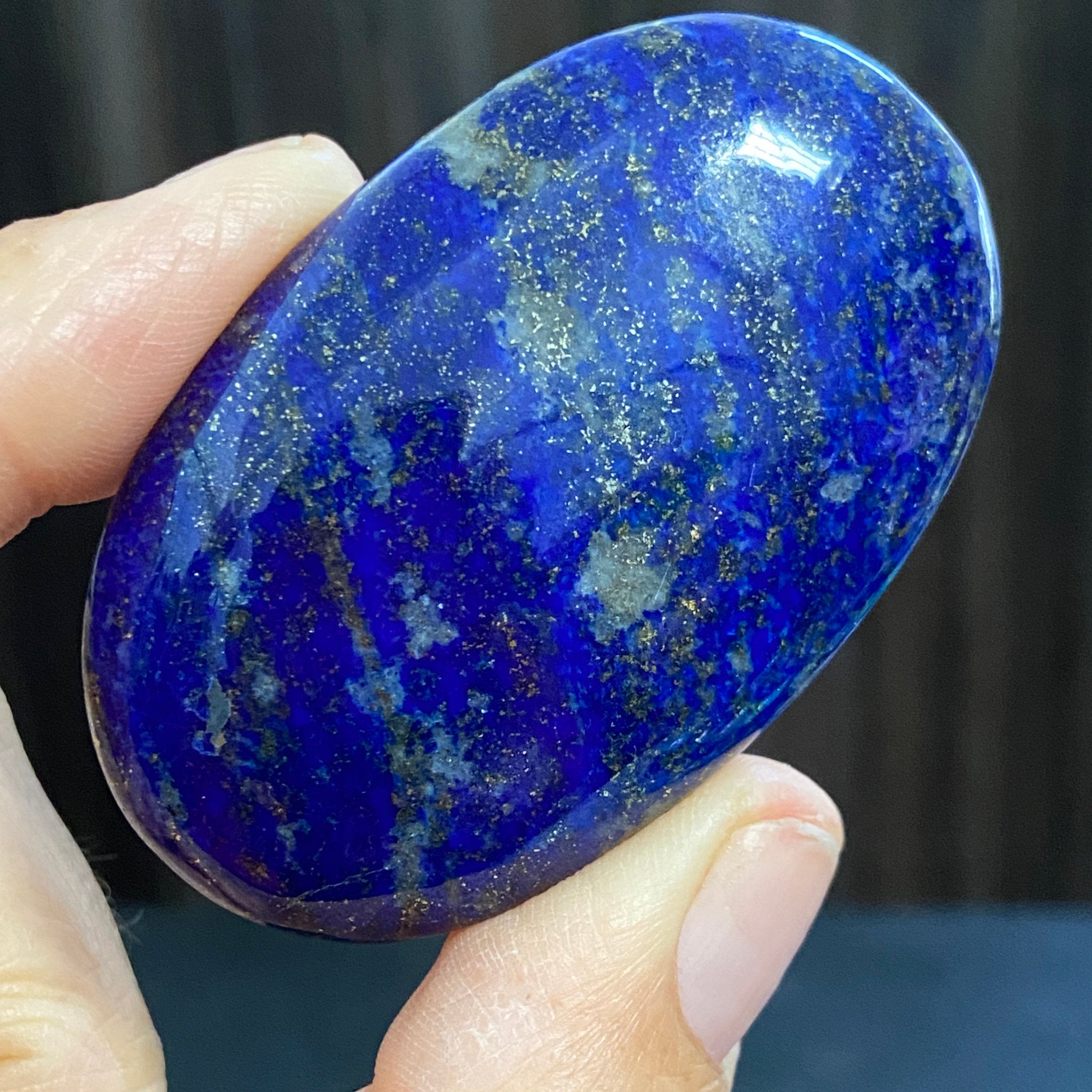 Lapis Lazuli Palmstone – Mine 4 - Afghanistan