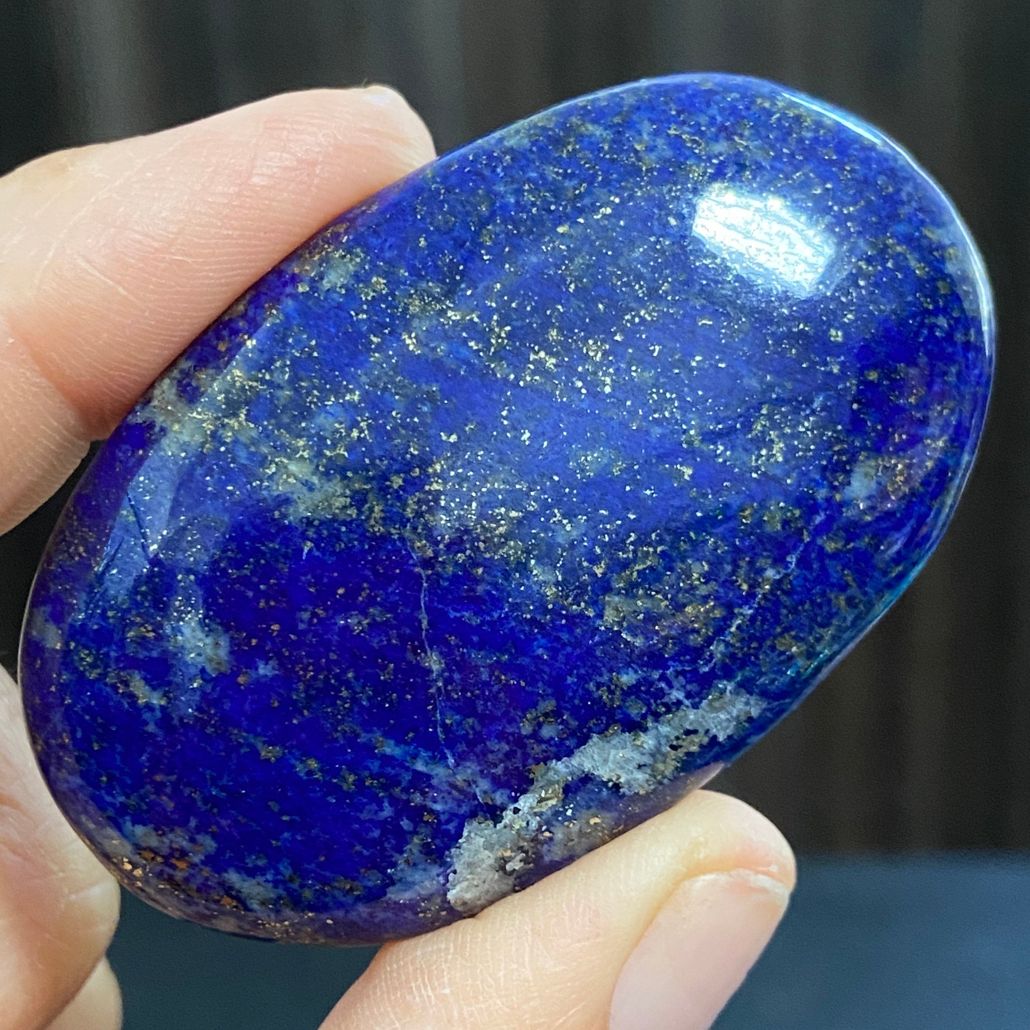 Lapis Lazuli Palmstone – Mine 4 - Afghanistan