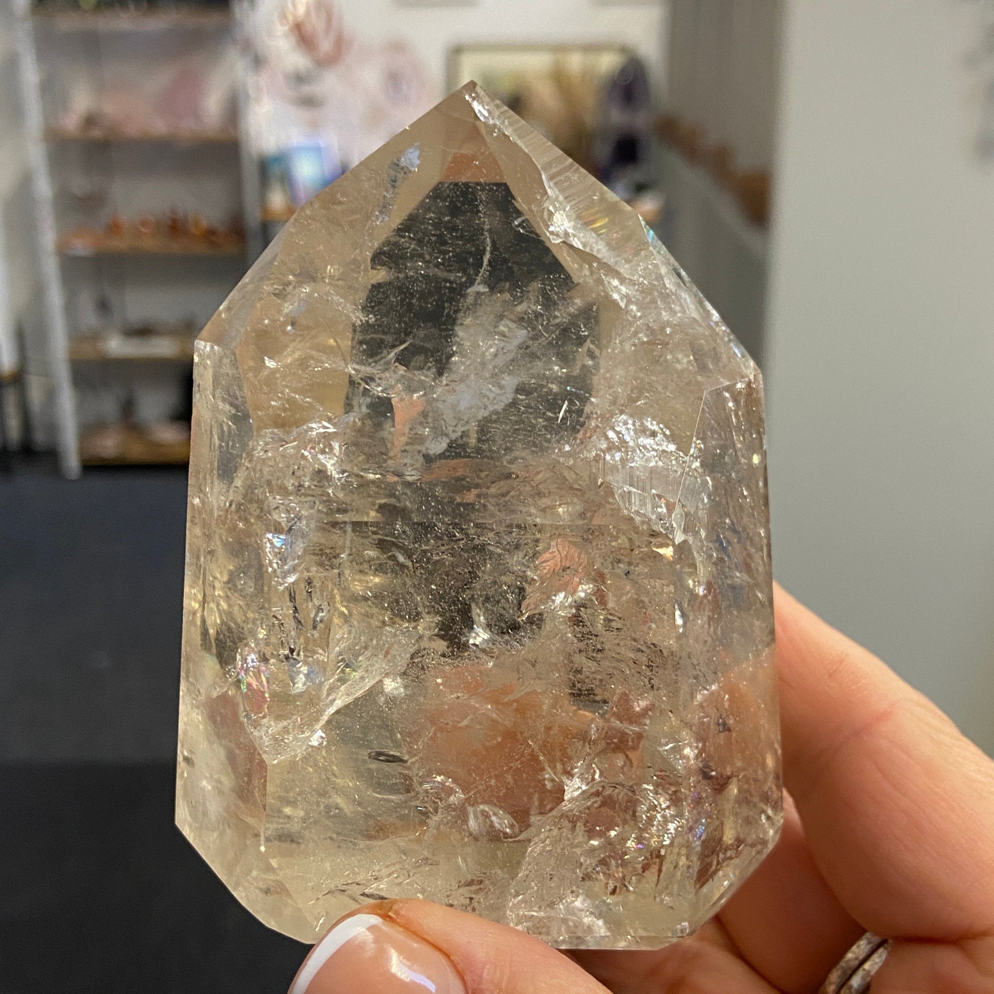 Natural Citrine Channeler Crystal Tower – Brazil