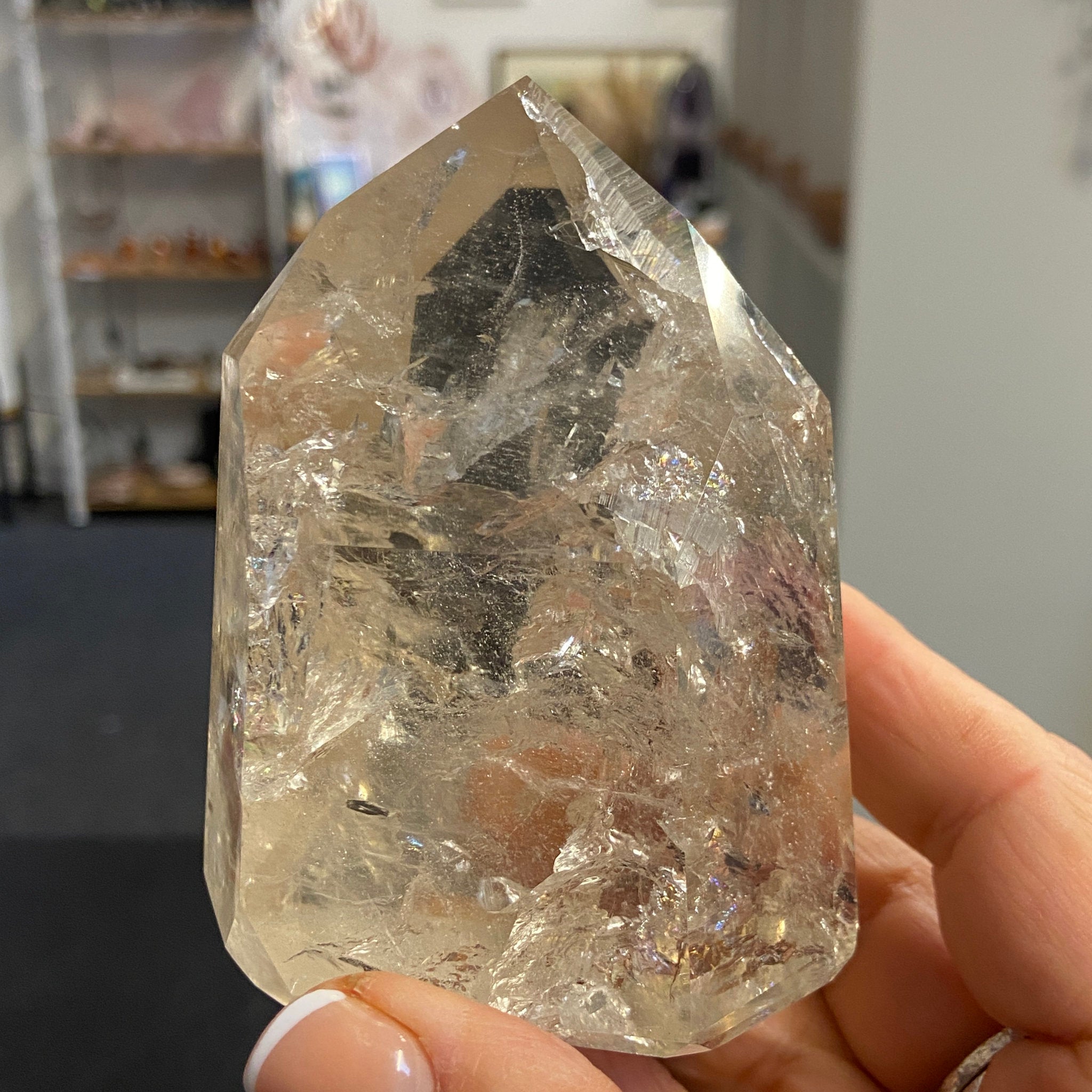 Natural Citrine Channeler Crystal Tower – Brazil