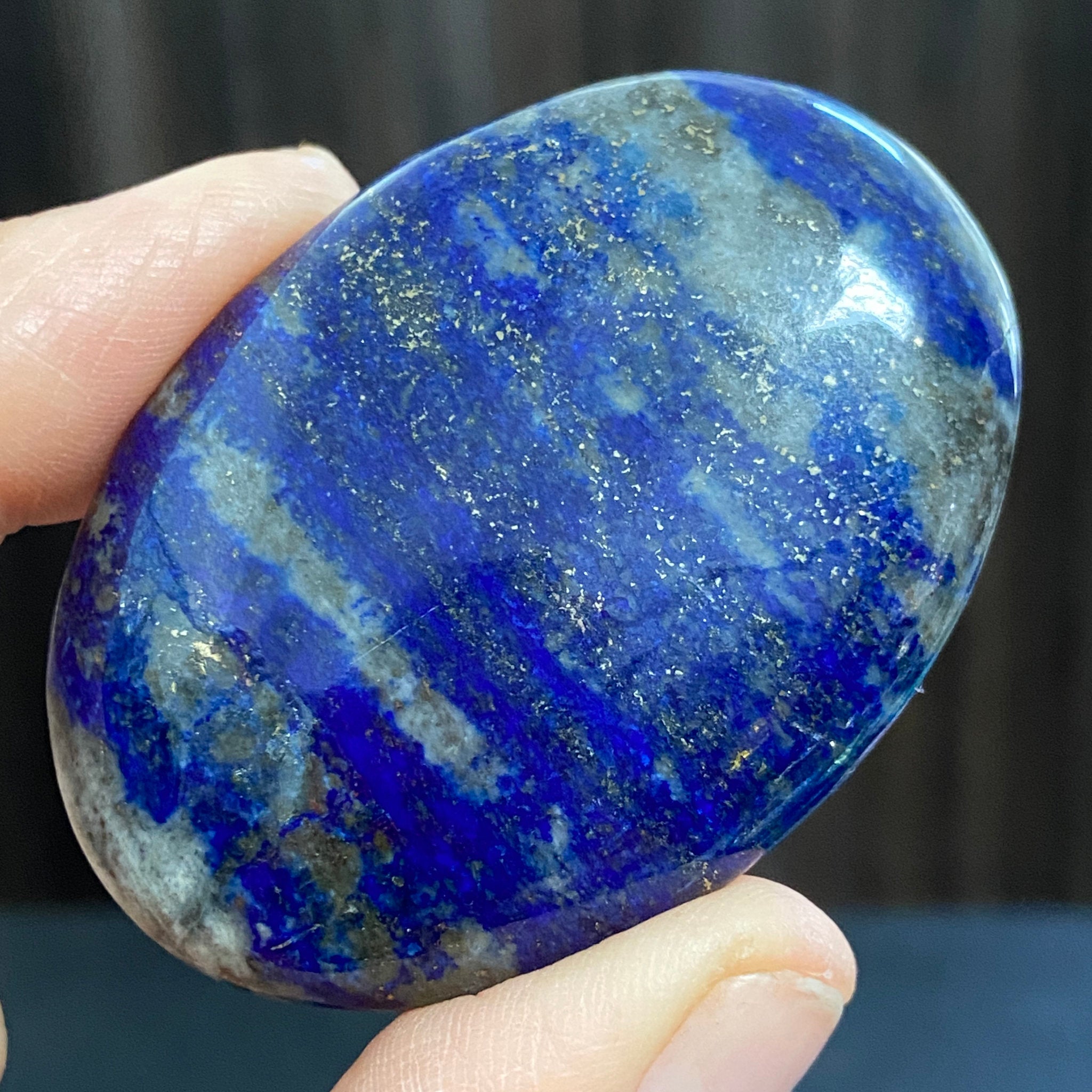Lapis Lazuli Palmstone – Mine 4 - Afghanistan