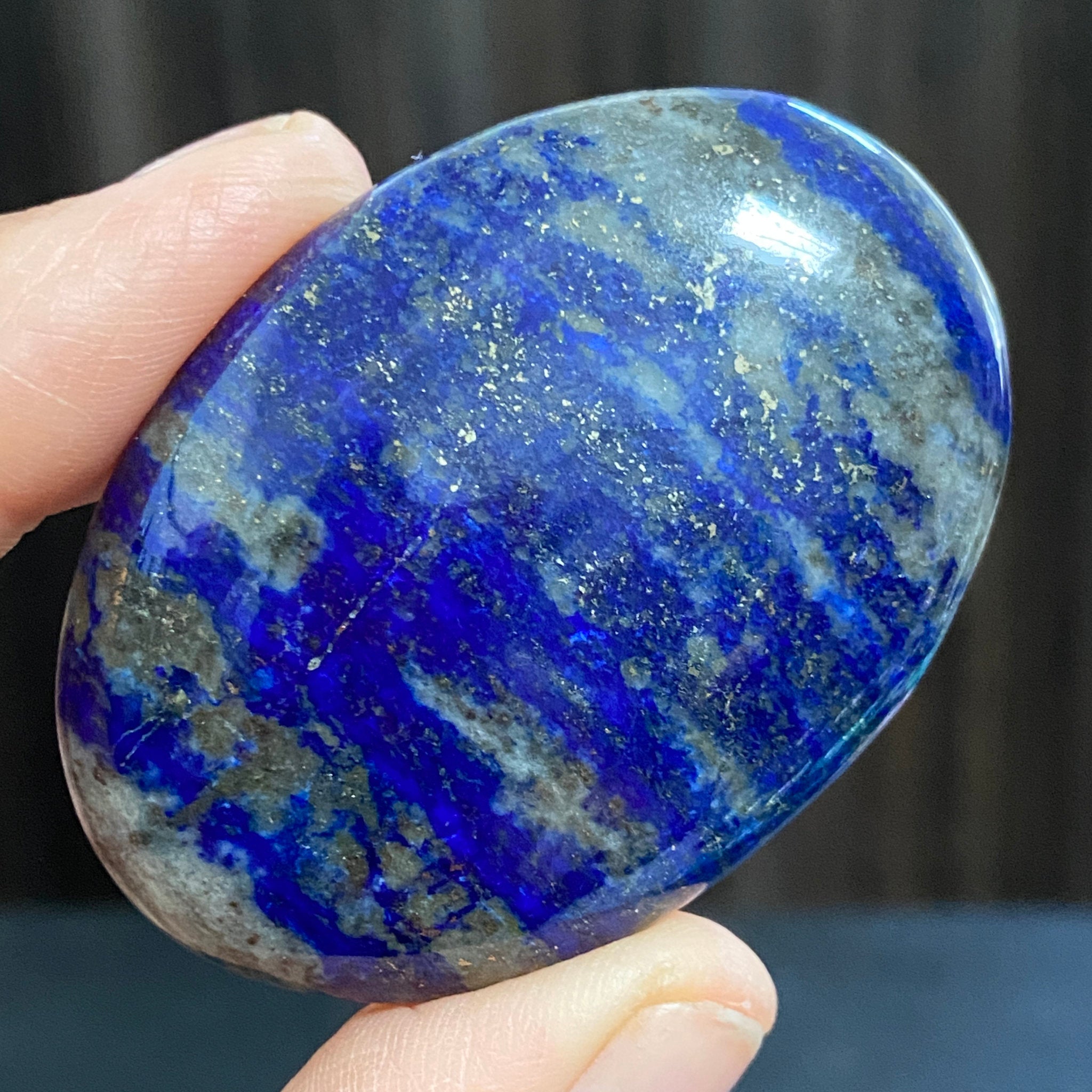 Lapis Lazuli Palmstone – Mine 4 - Afghanistan