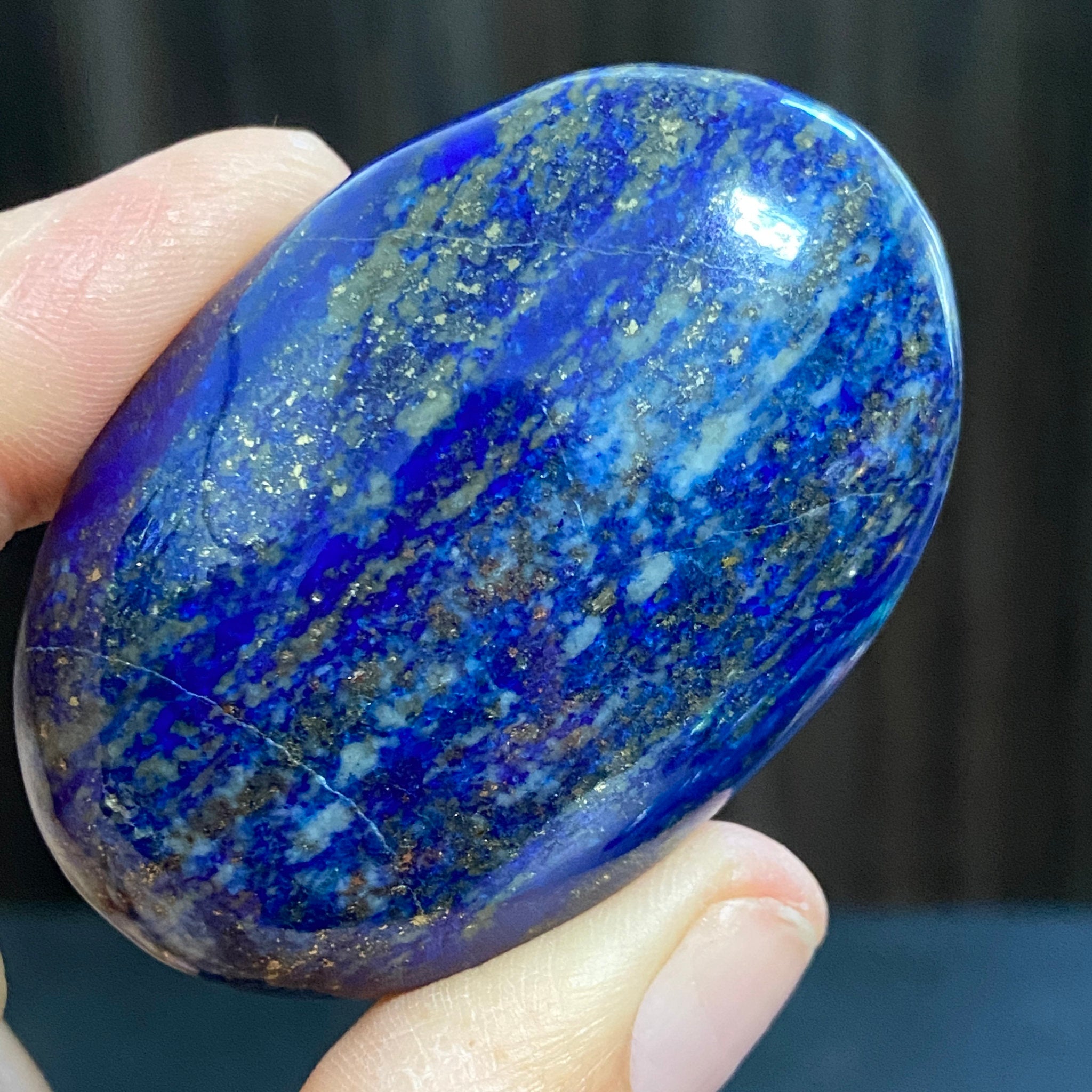 Lapis Lazuli Palmstone – Mine 4 - Afghanistan