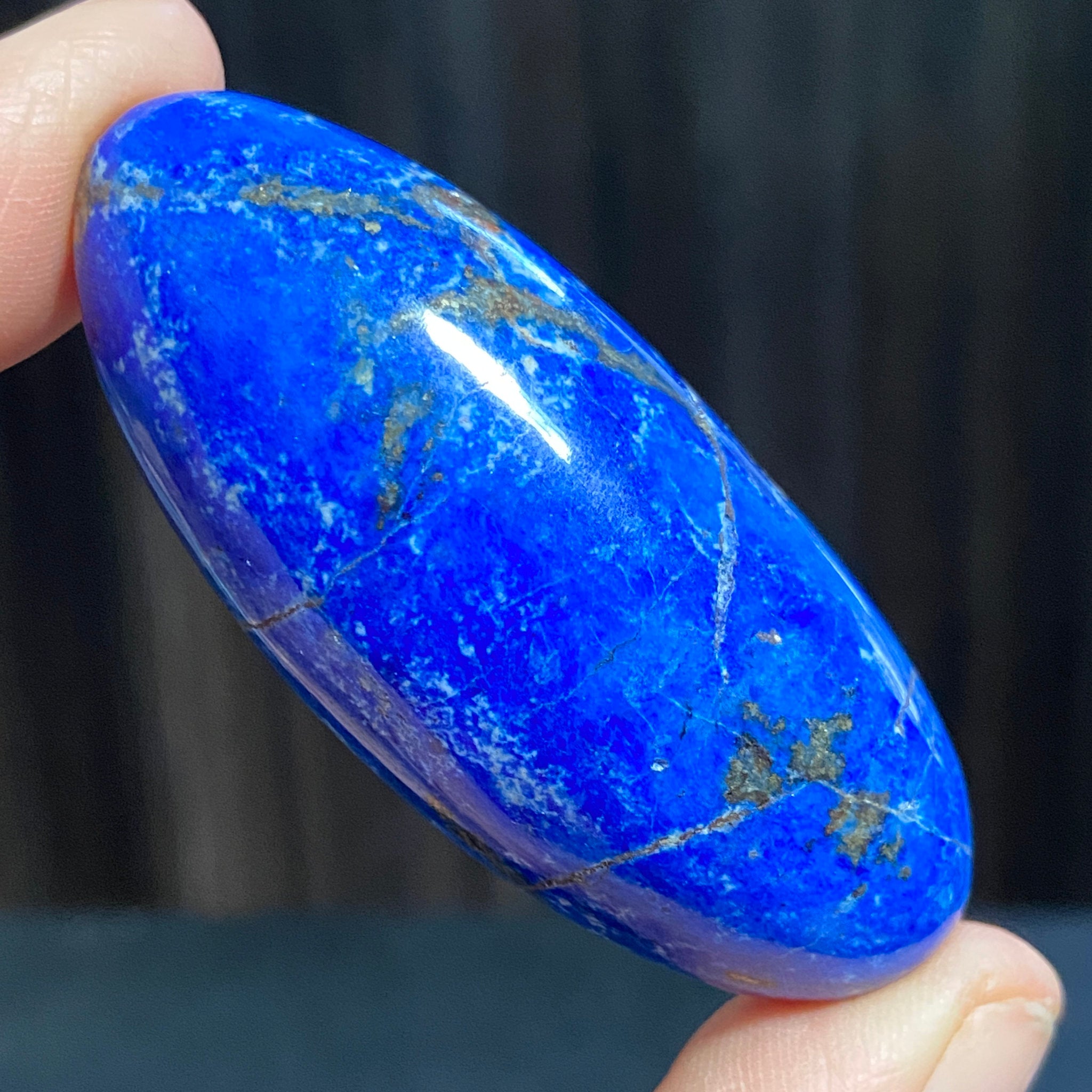 Lapis Lazuli Palmstone – Mine 4 - Afghanistan