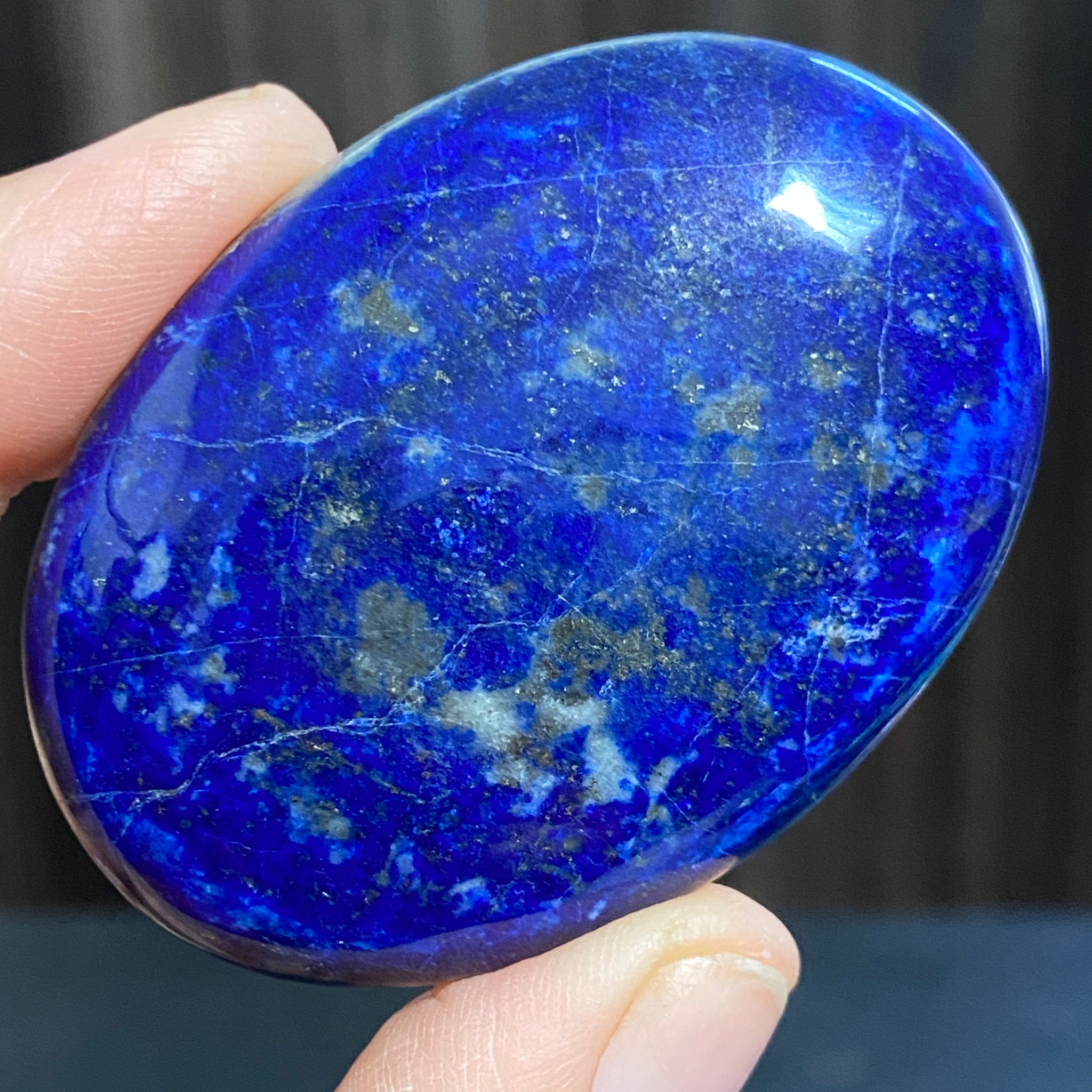 Lapis Lazuli Palmstone – Mine 4 - Afghanistan