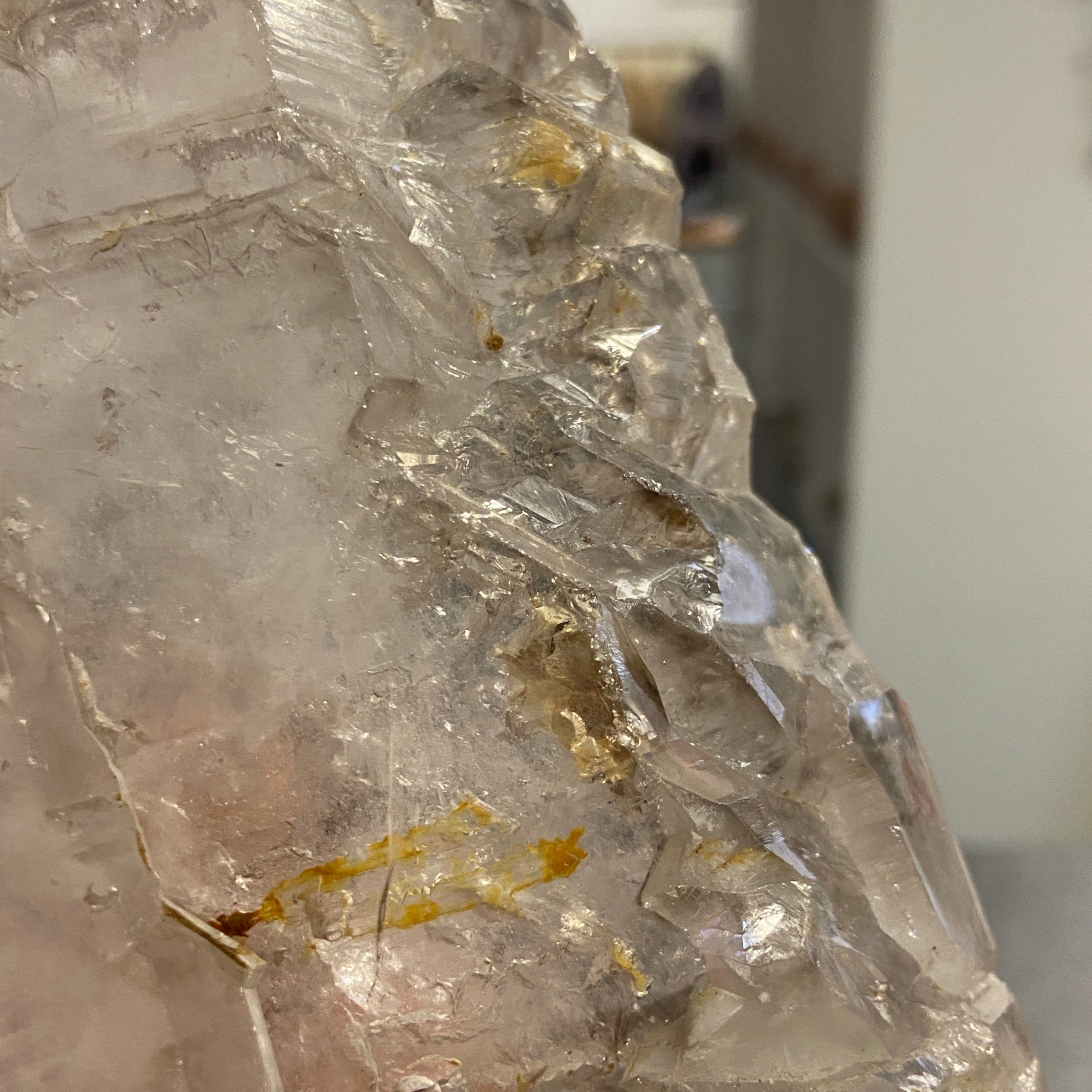 Smoky Quartz Elestial with Enhydros – Brazil
