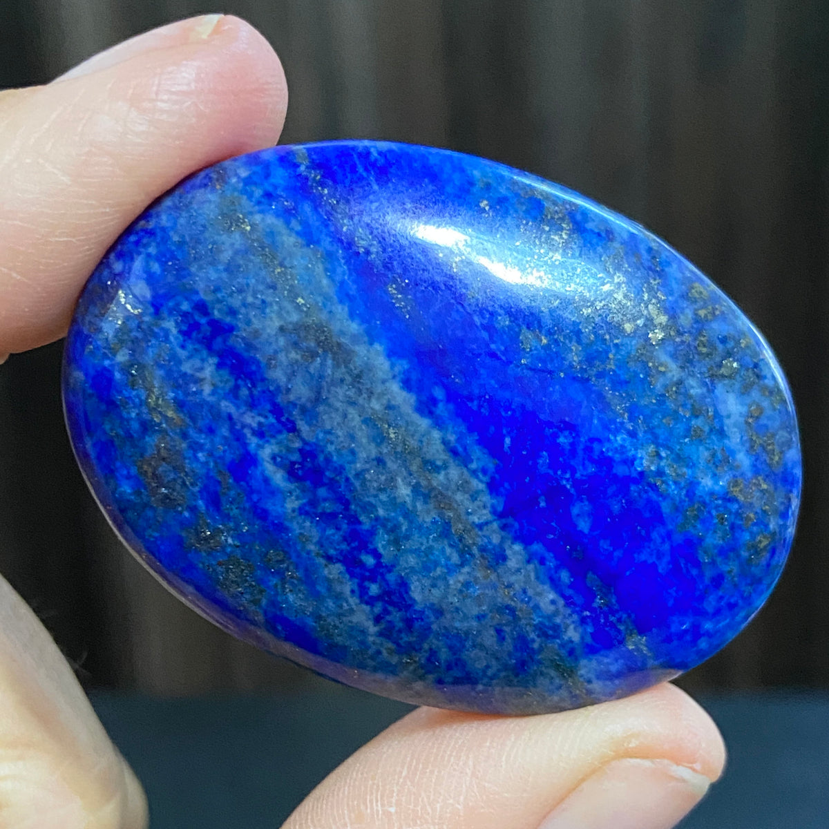 Lapis Lazuli Palmstone – Mine 4 - Afghanistan