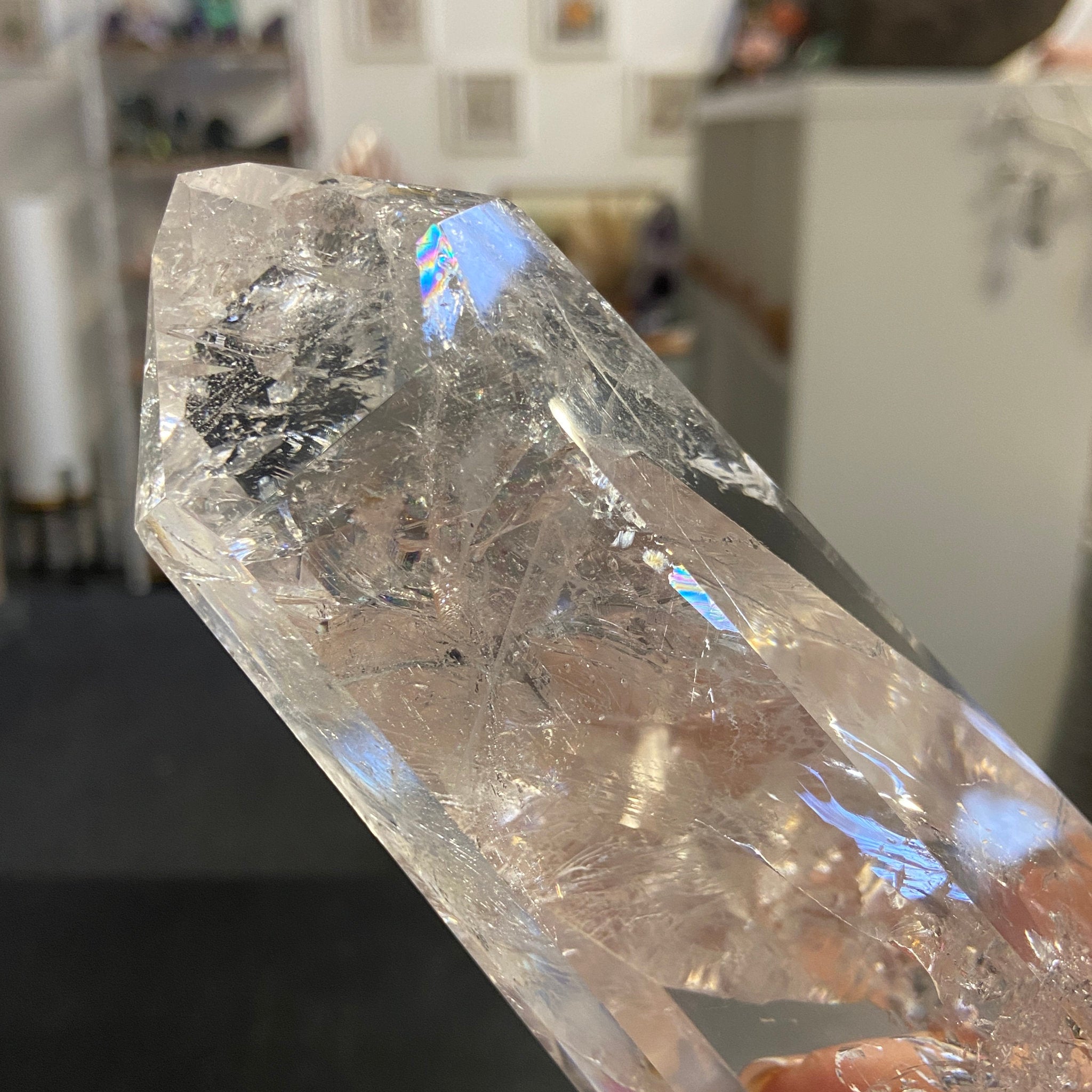 Clear Quartz Generator Tower – Brazil