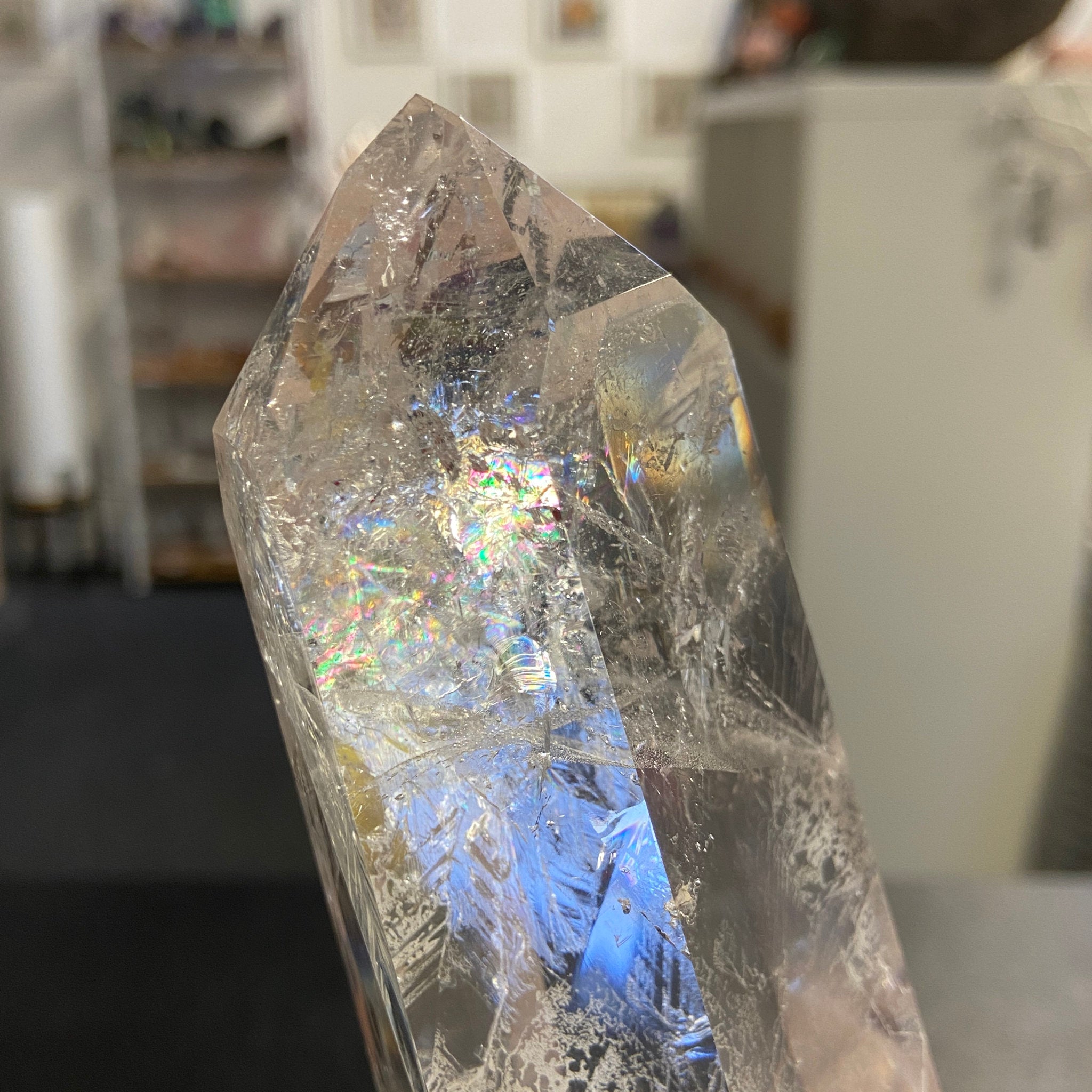 Clear Quartz Generator Tower – Brazil