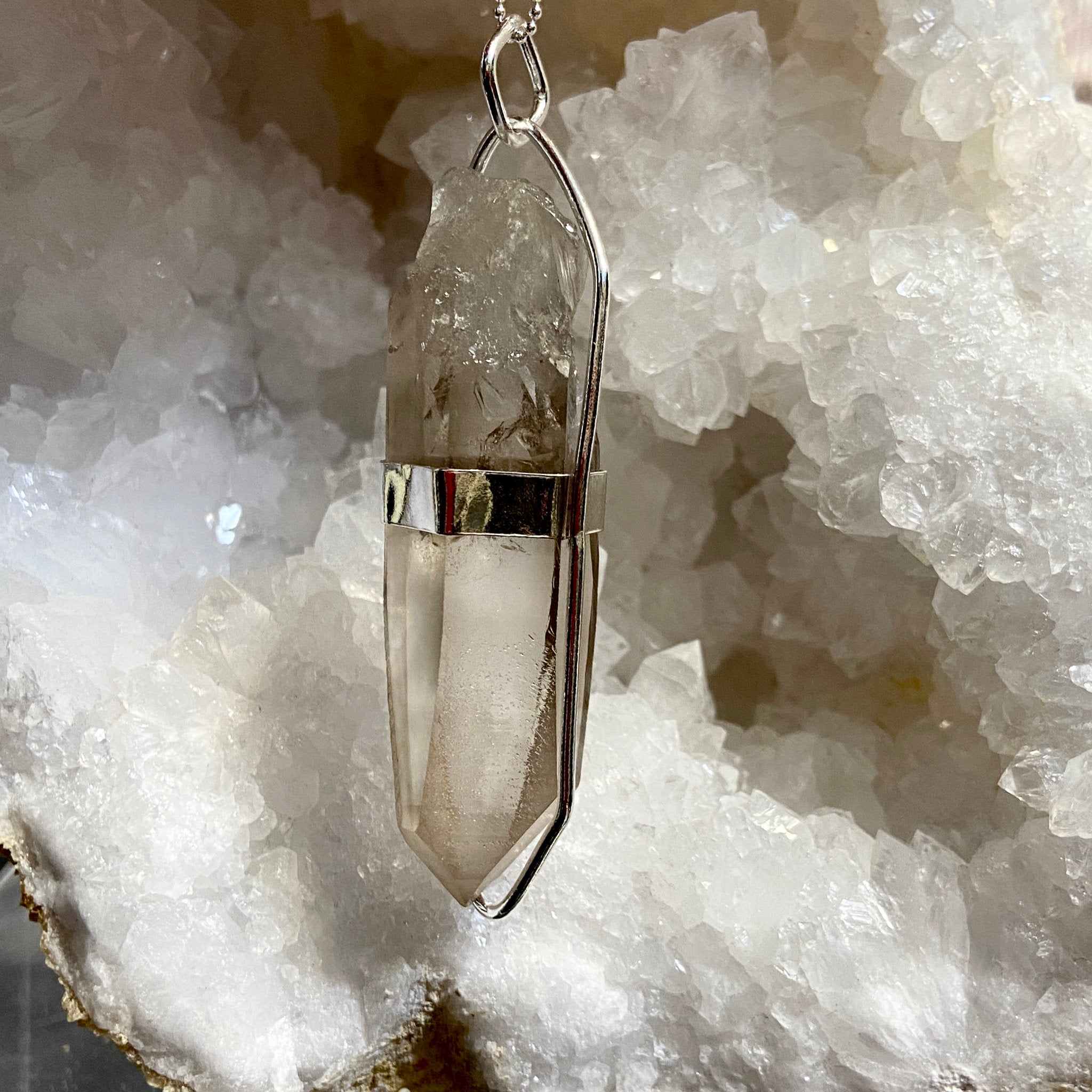 Smoky Lemurian Seed Pendant – Brazil - Bespoke by Song of the Sea